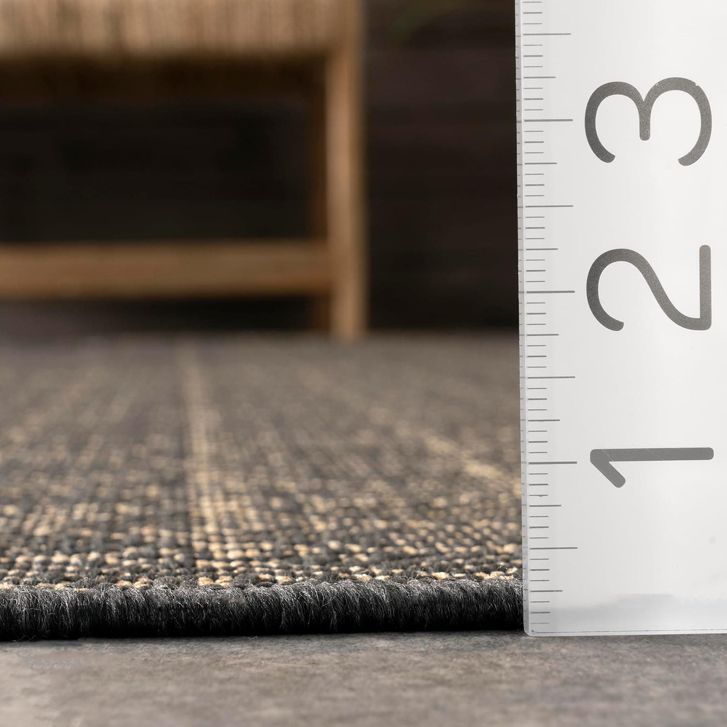 nuLOOM Margo Diamonds Indoor/Outdoor Rug 5x8 Charcoal thumbnail 2