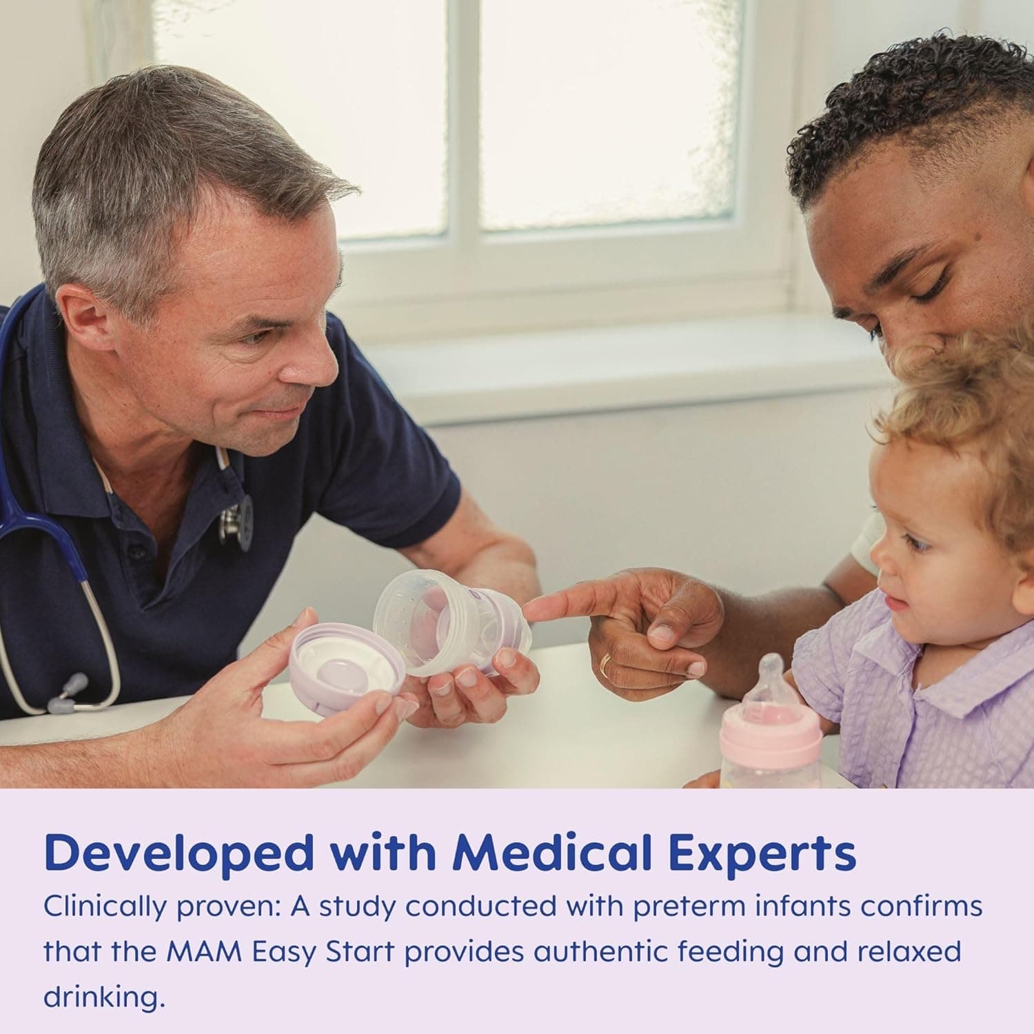 MAM Easy Start Anti-Colic Baby Bottle (9 oz, 3-Pack) thumbnail 4