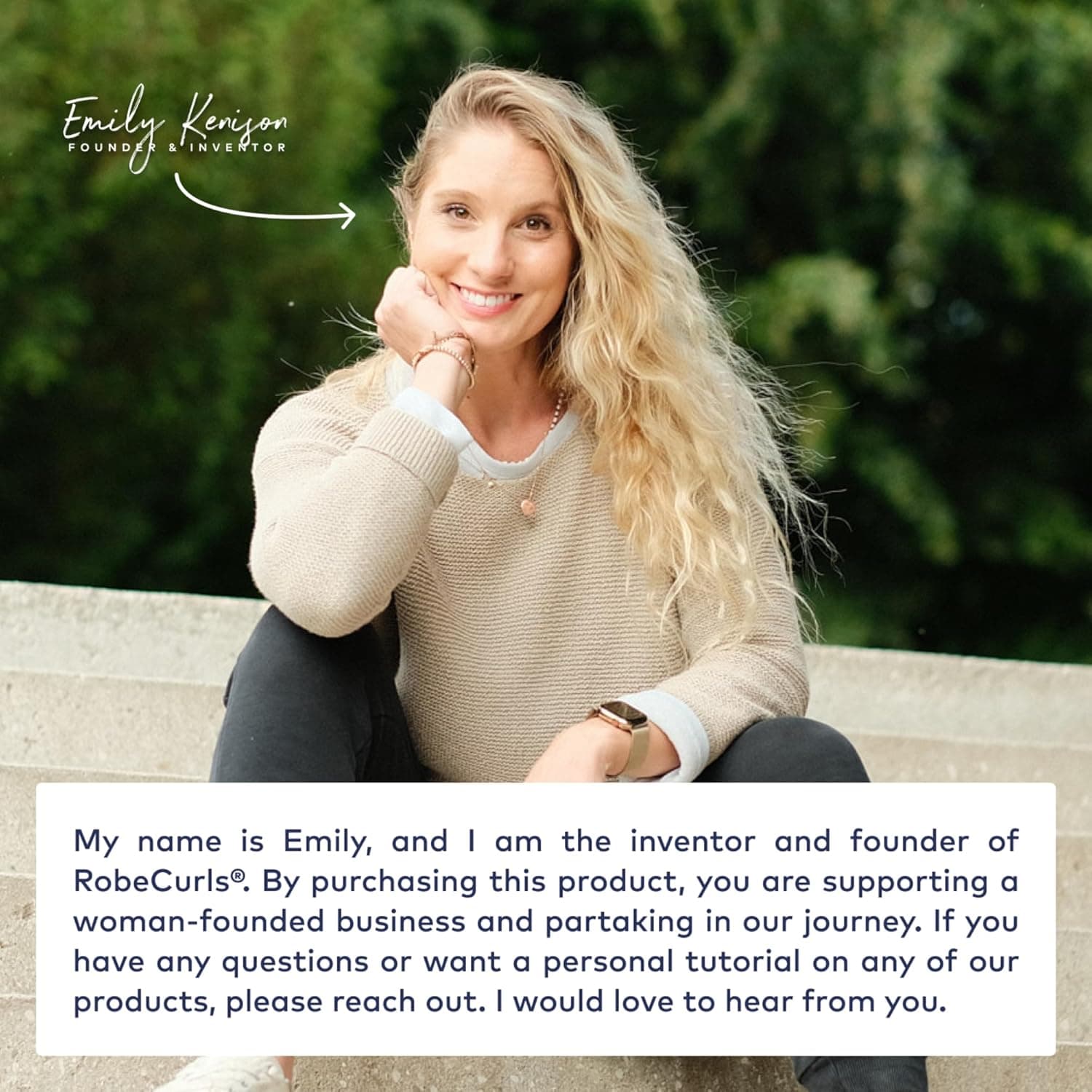 RobeCurls Original Heatless Hair Curler Set thumbnail 5