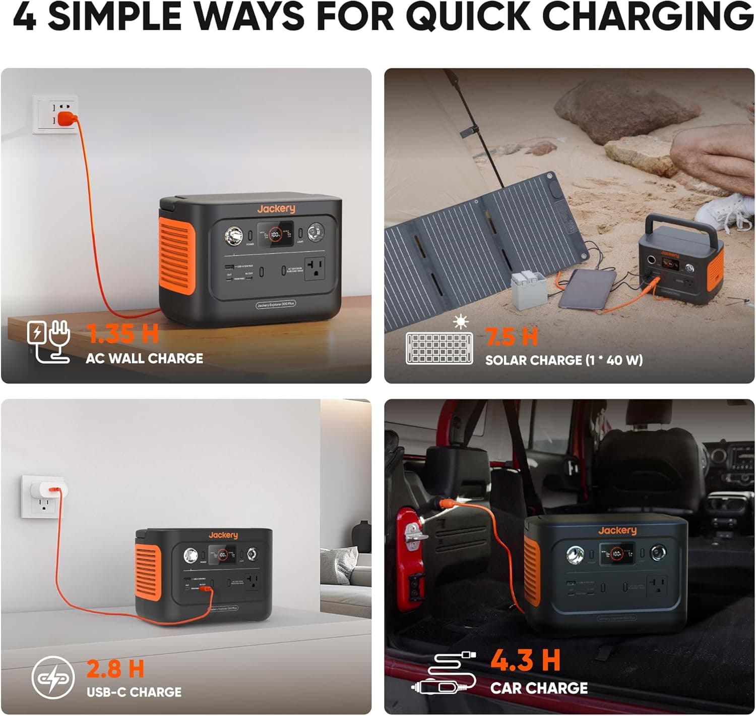 Jackery Explorer 300 Plus Portable Power Station thumbnail 4