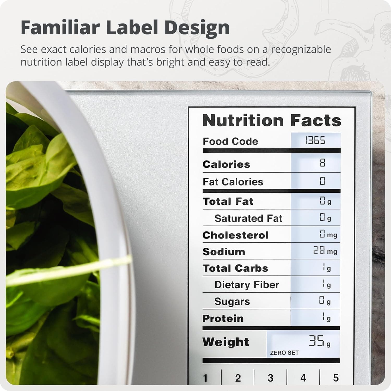 Greater Goods Nourish Digital Kitchen Scale thumbnail 2