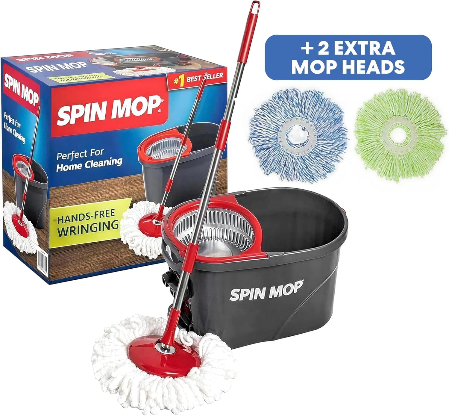 SIMPLI-MAGIC 79349 Spin Mop Cleaning System - image 1
