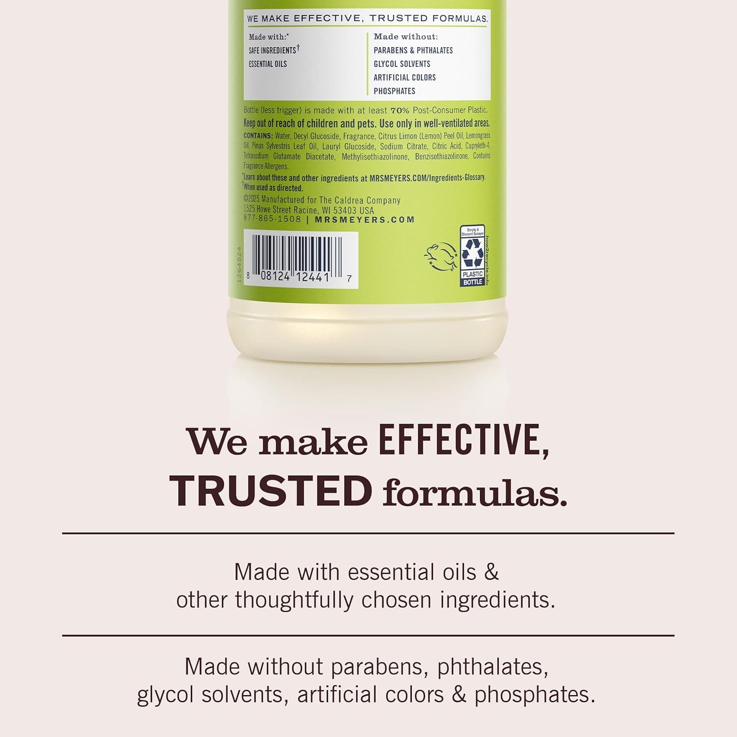 Mrs. Meyer's Clean Day Multi-Surface Cleaner Spray (Lemon Verbena, 3-Pack) thumbnail 5