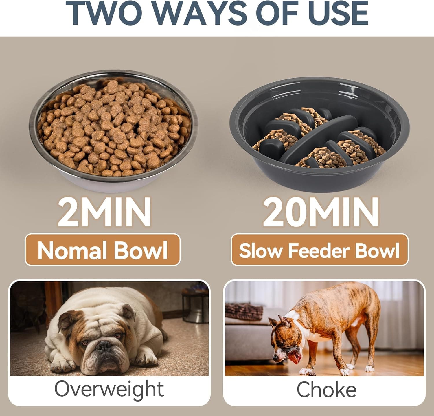 PAWISE Elevated Dog Bowls 4 Height Adjustable thumbnail 5