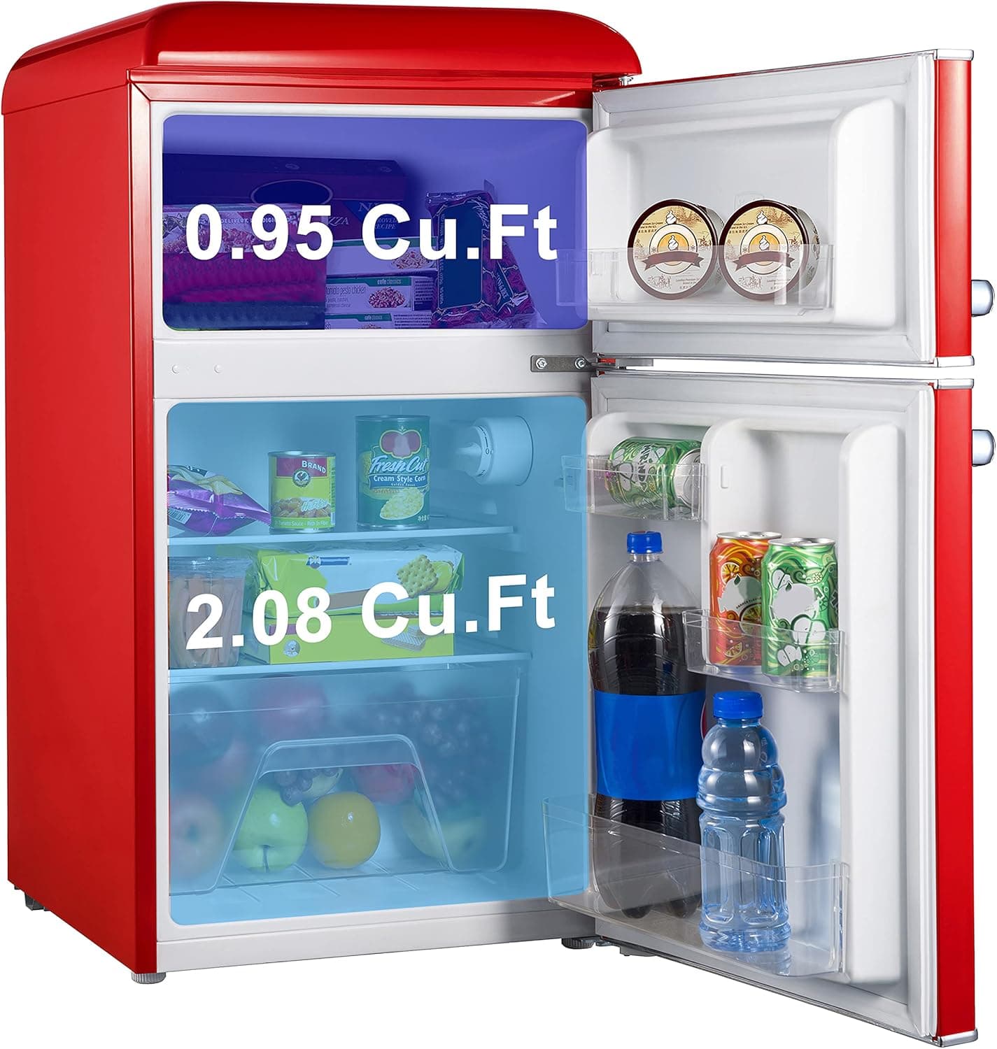 Galanz GLR31TRDER Retro Compact Refrigerator 3.1 Cu.Ft thumbnail 3