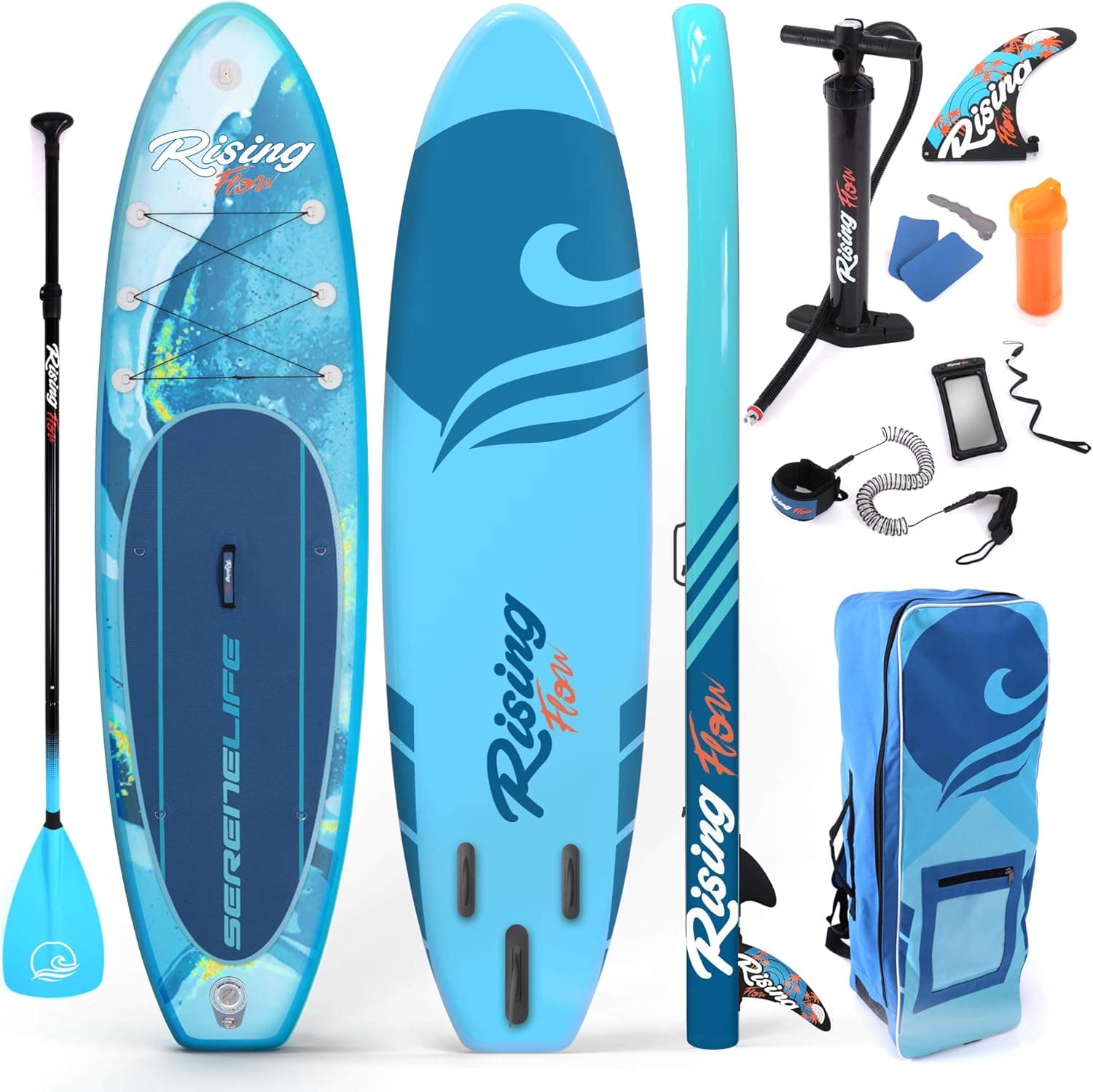 SereneLife Inflatable Stand Up Paddle Board 10'6" - image 1