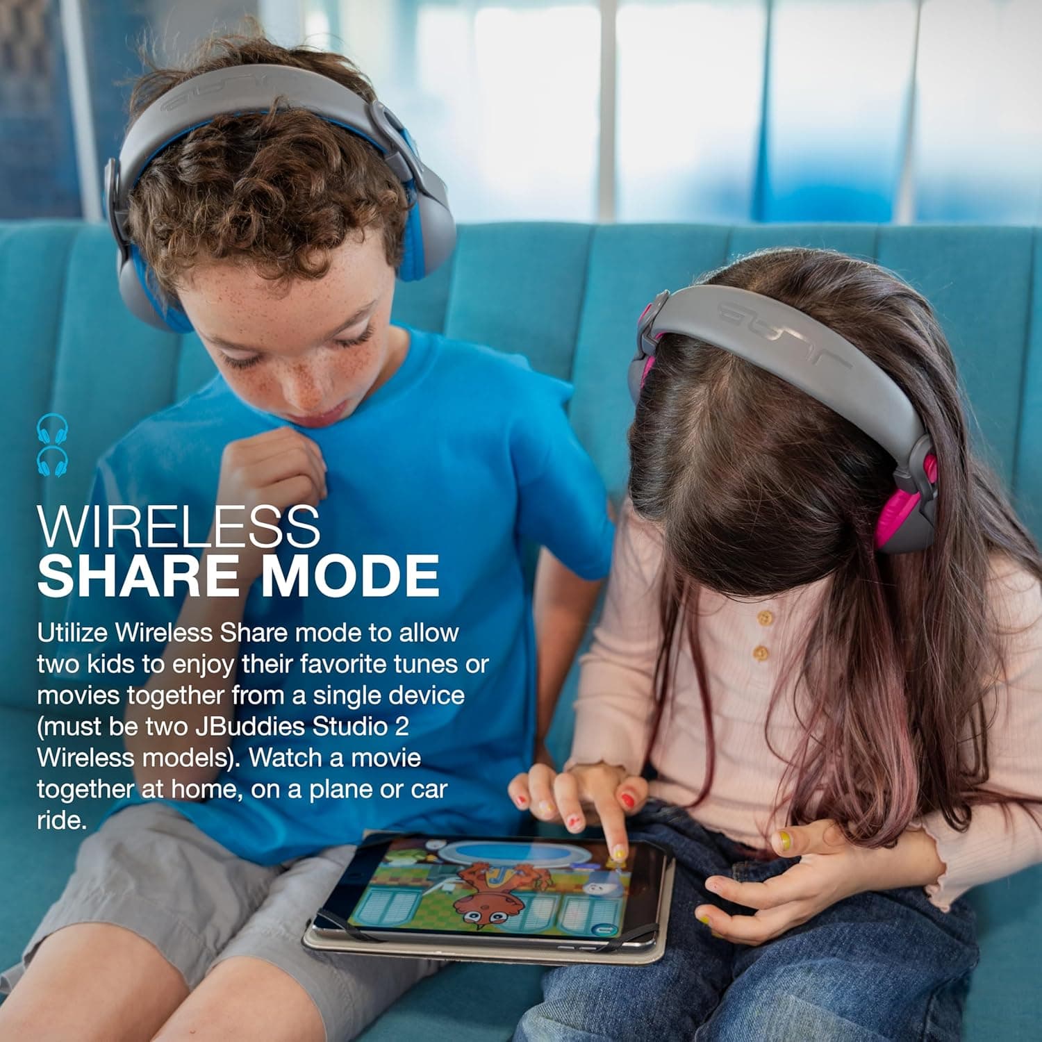 JLab JBuddies Studio 2 Wireless Kids Headphones thumbnail 5