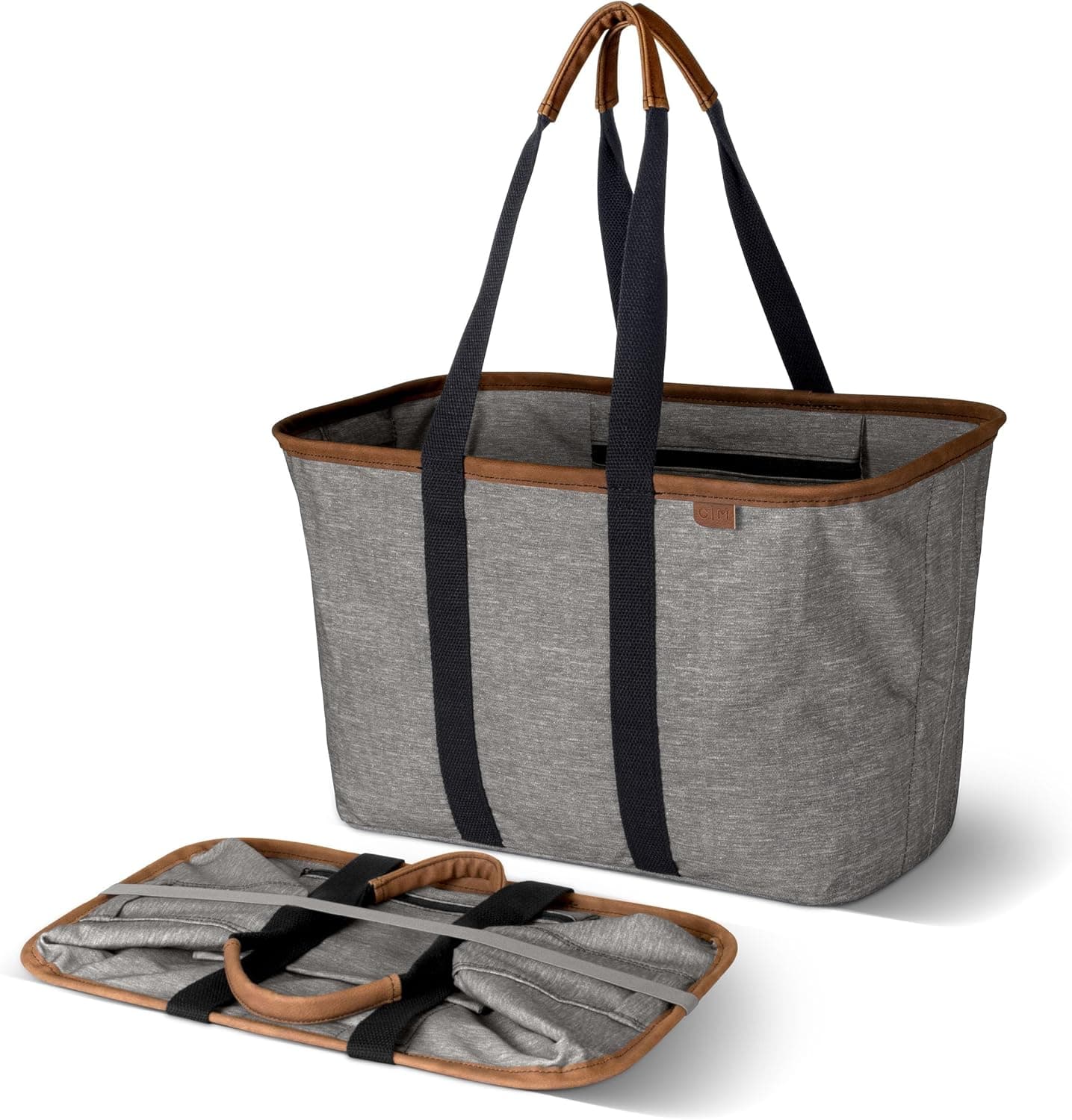 CleverMade Collapsible LUXE Tote Reusable Grocery Bag 30L - image 1
