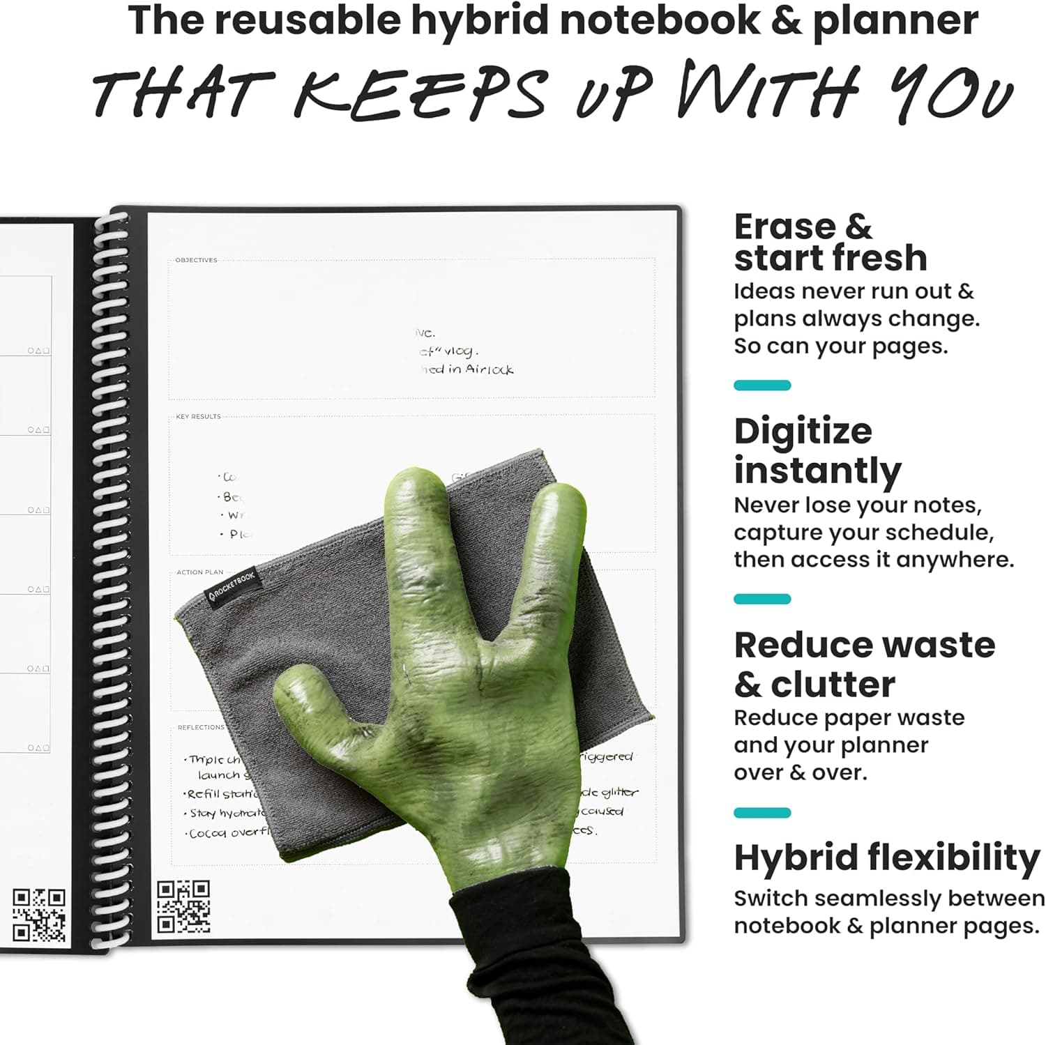 Rocketbook Fusion Reusable Smart Planner (Executive) thumbnail 4