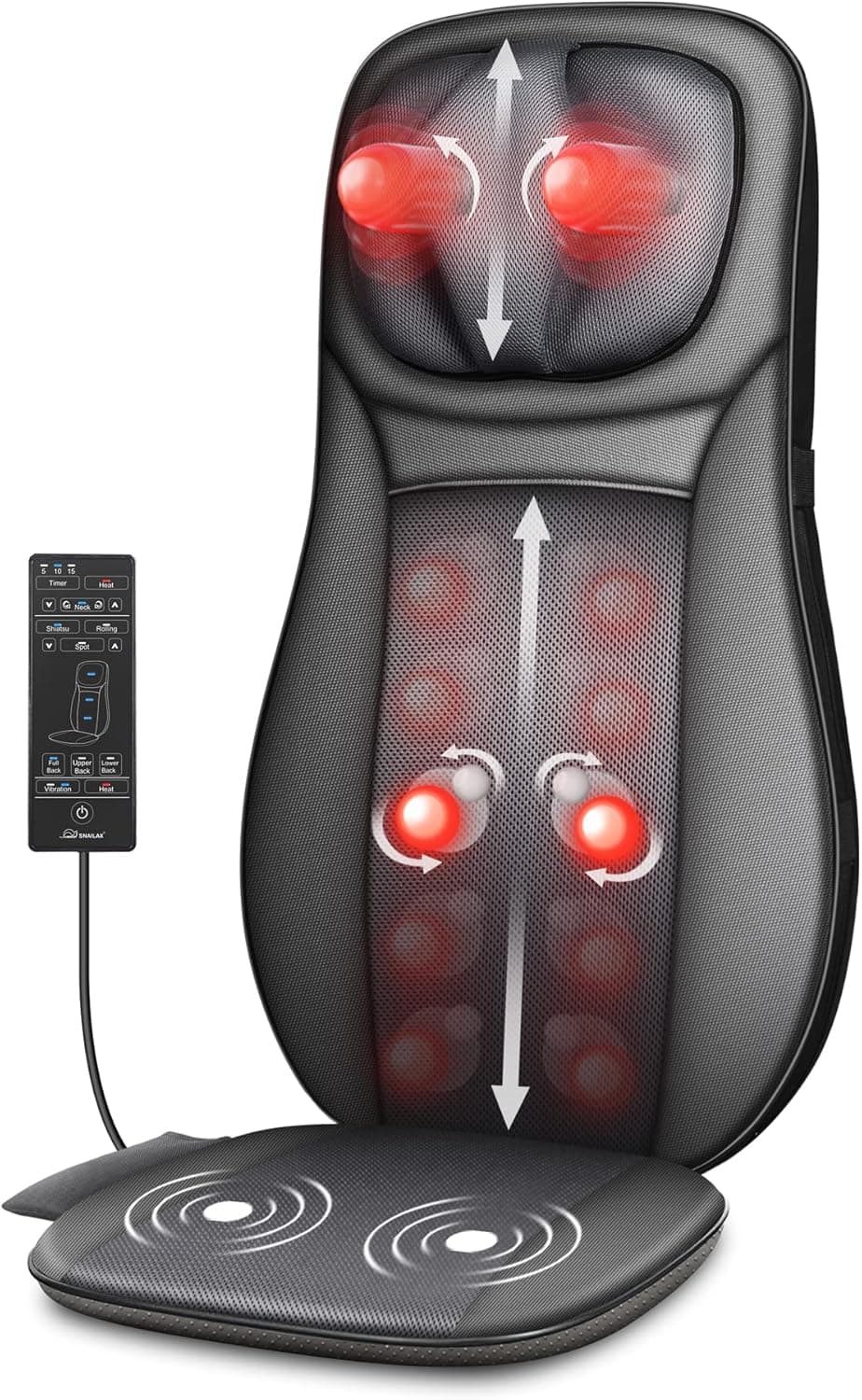 Snailax Shiatsu Neck and Back Massager with Heat (SL-233) - image 1