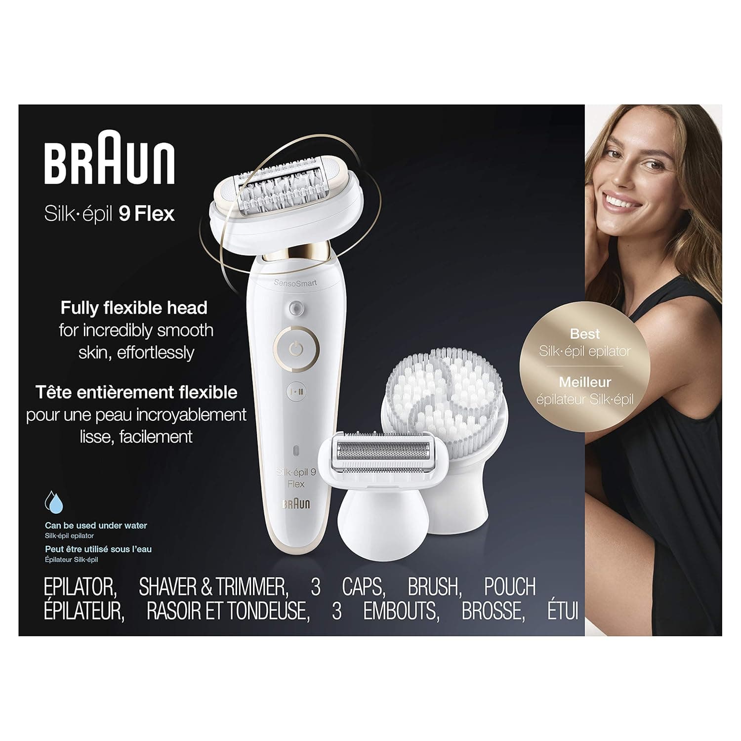 Braun Epilator Silk-épil 9 9-030 with Flexible Head - image 1