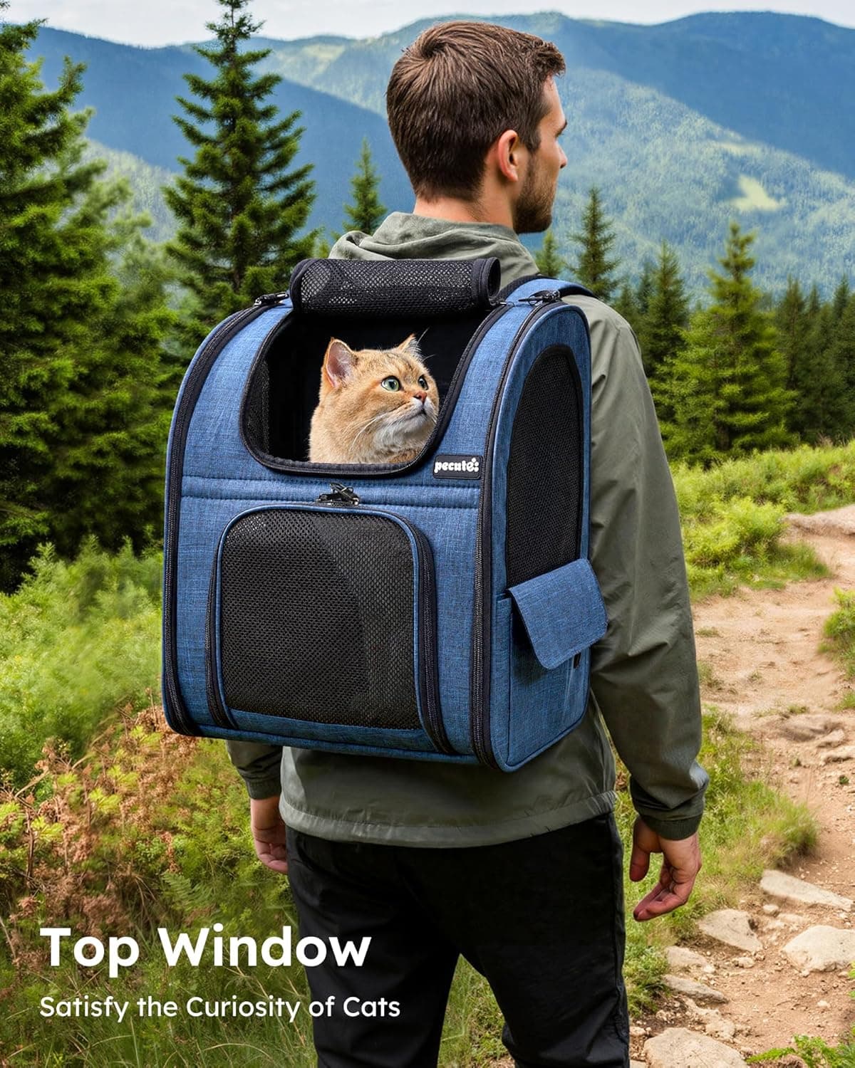 Pecute Expandable Cat Backpack Carrier thumbnail 4