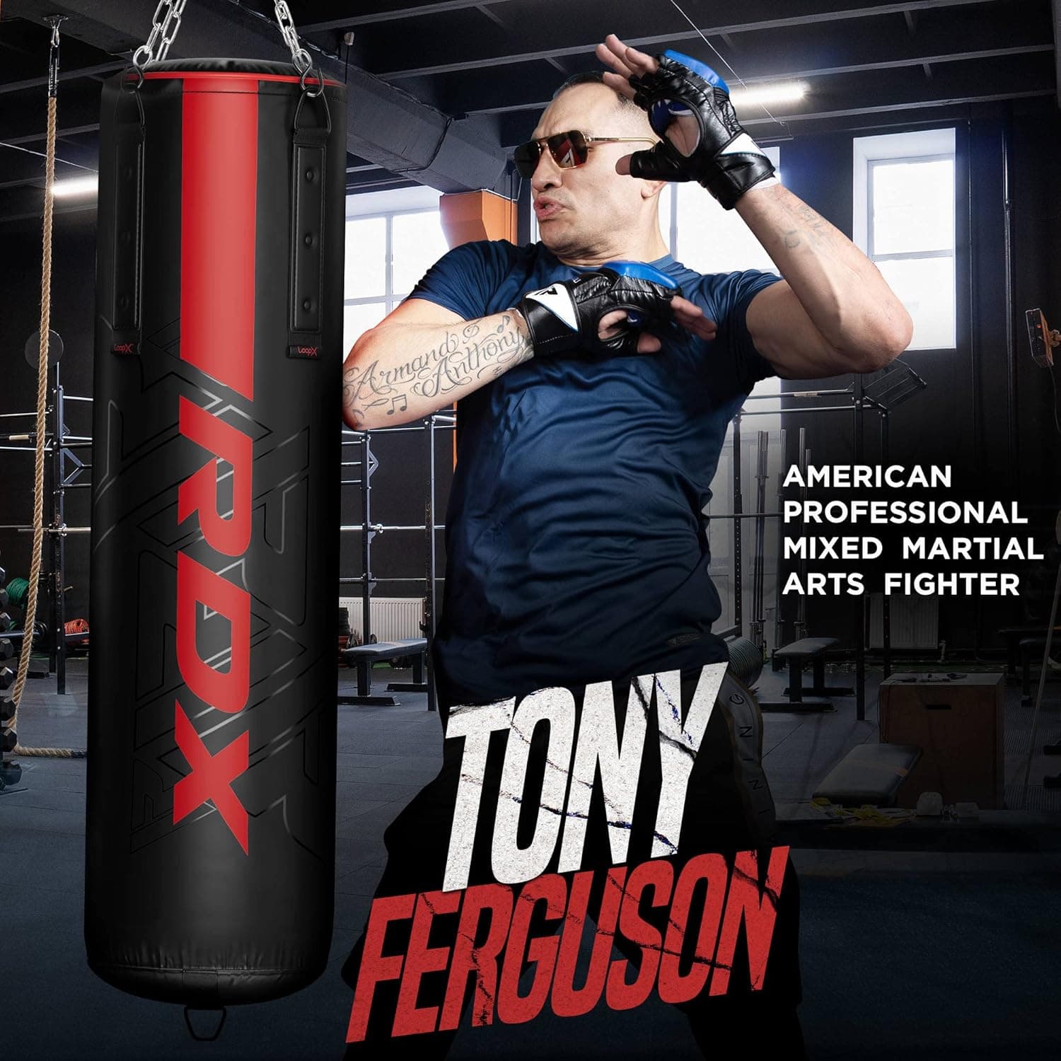 RDX 5FT Heavy Punching Bag Set thumbnail 3