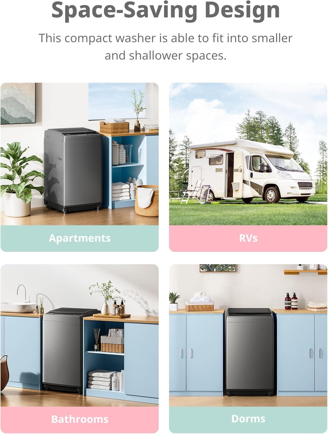 COMFEE' 1.6 Cu.ft Portable Washing Machine thumbnail 5