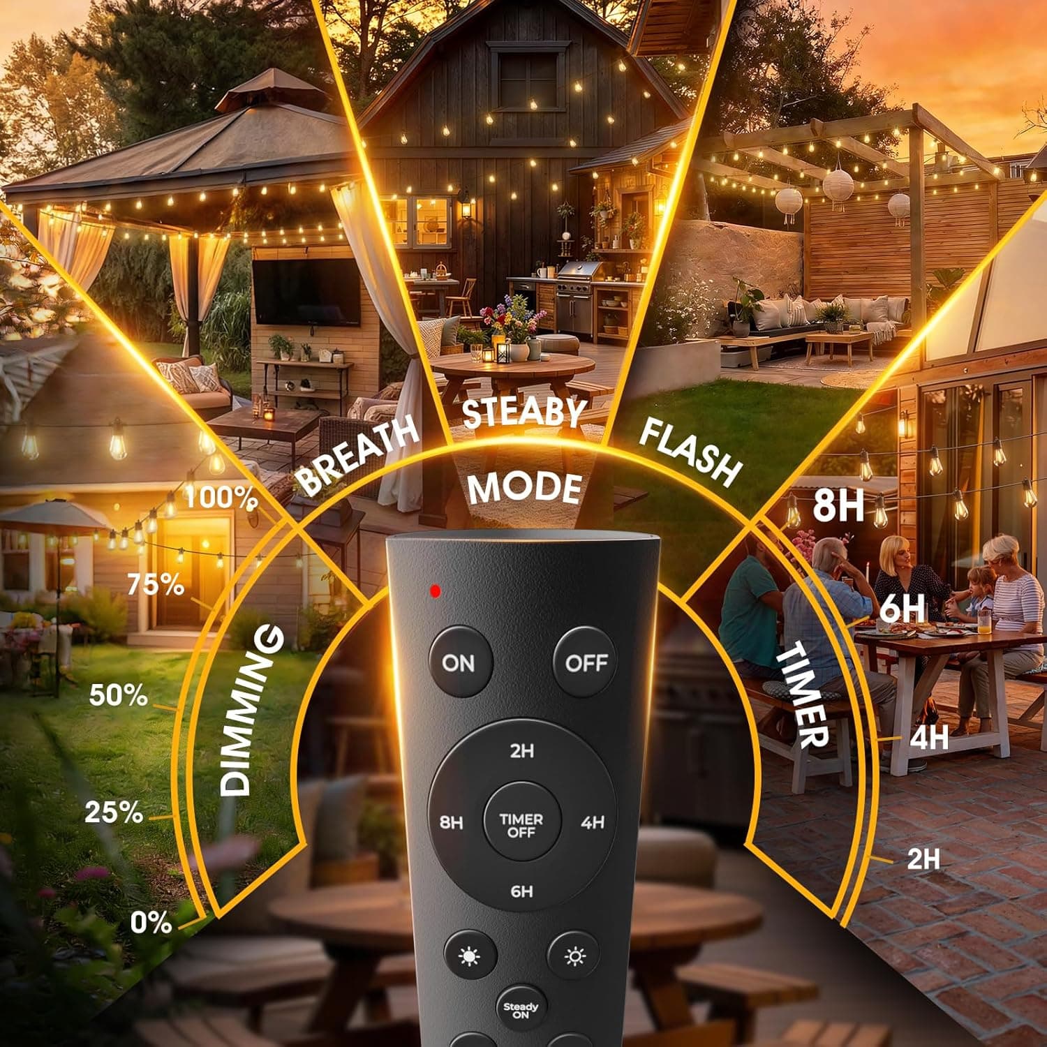 addlon 50FT LED Outdoor String Lights thumbnail 3