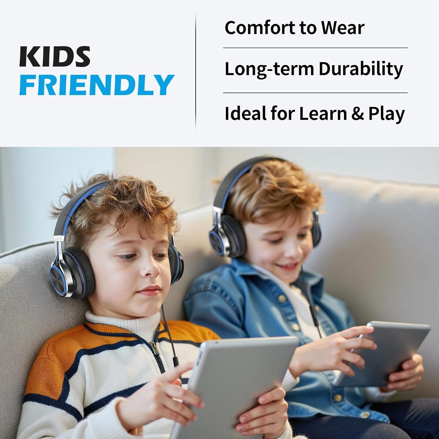 AILIHEN C8 Kids Headphones Wired with Microphone thumbnail 2