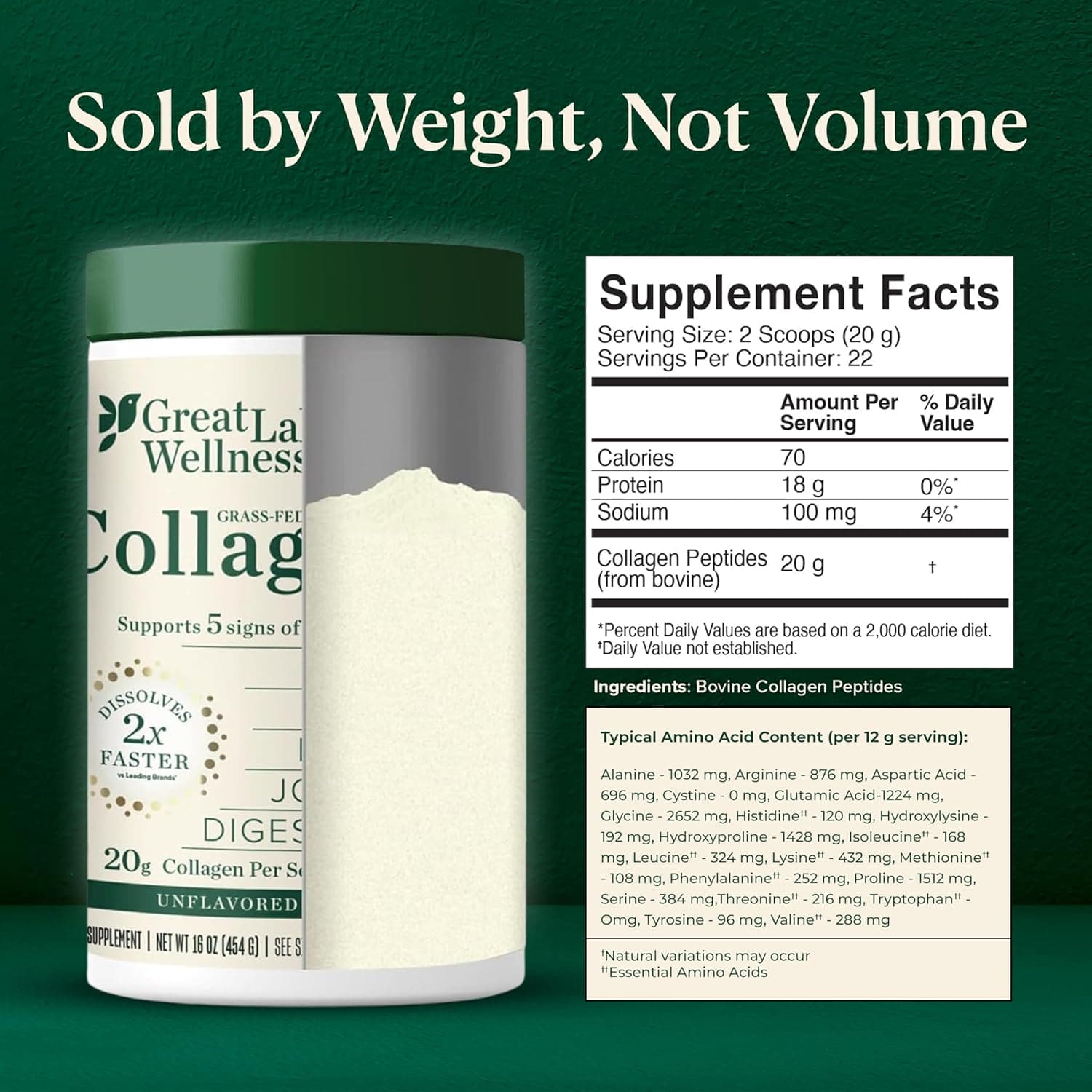 Great Lakes Wellness Collagen Peptides (16oz) thumbnail 4