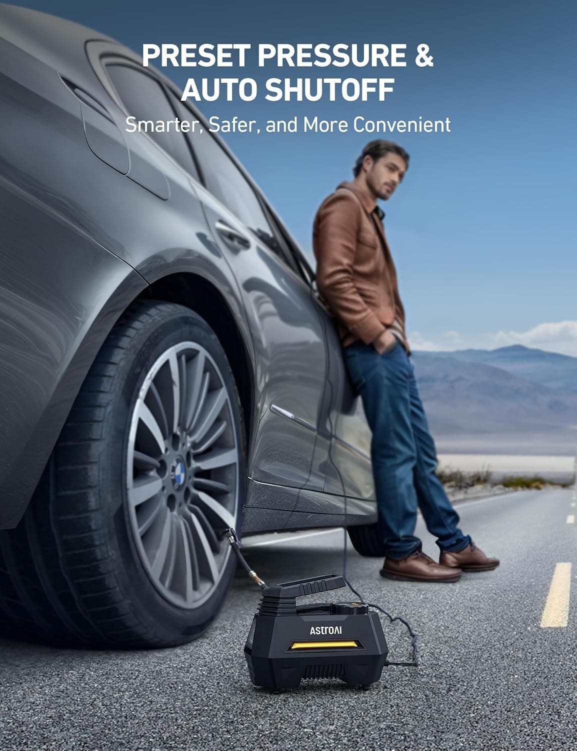 AstroAI Tire Inflator Portable Air Compressor (12V DC) thumbnail 5