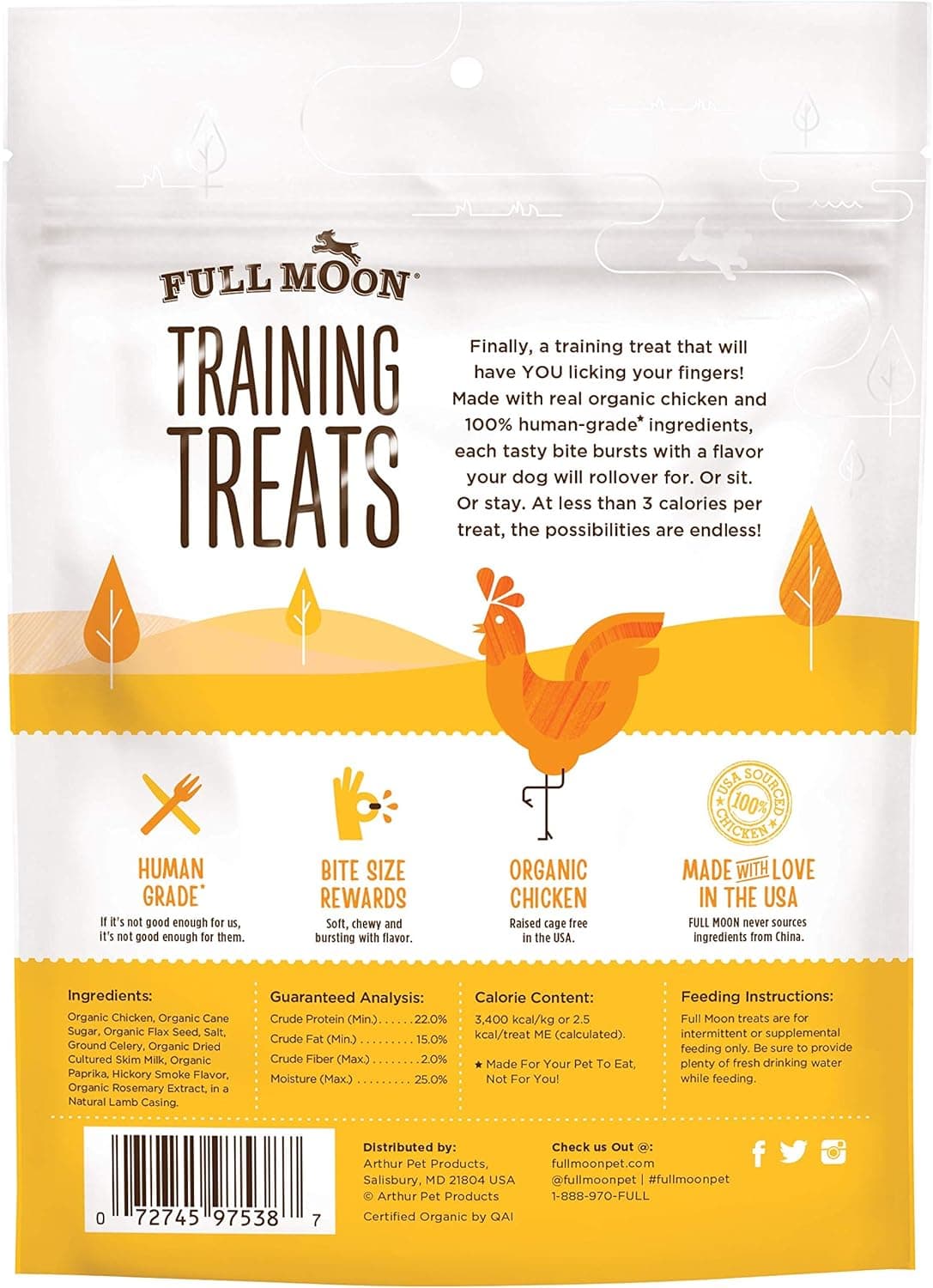 Full Moon USDA Organic Chicken Training Treats thumbnail 2