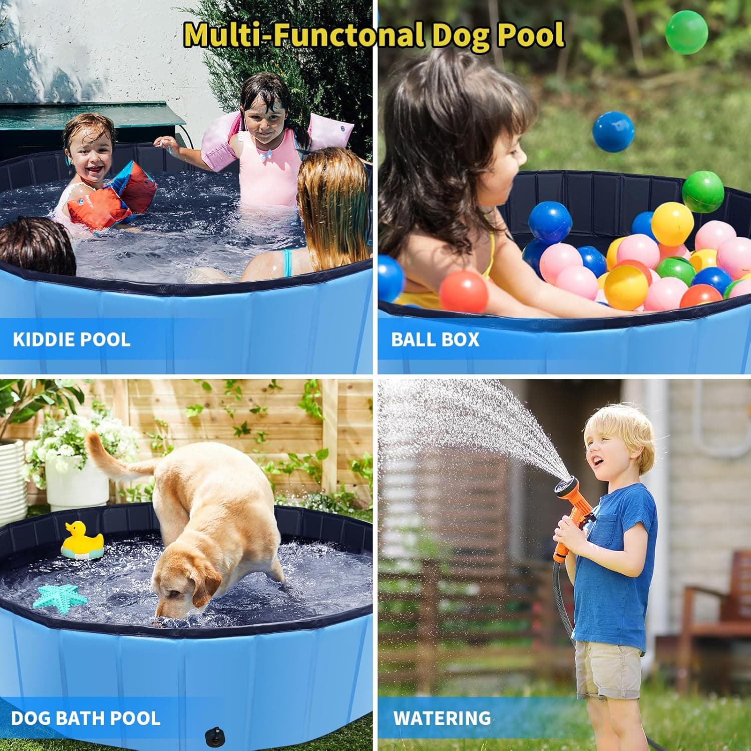 CACSPS Foldable Dog Pool (79 Inch) thumbnail 3