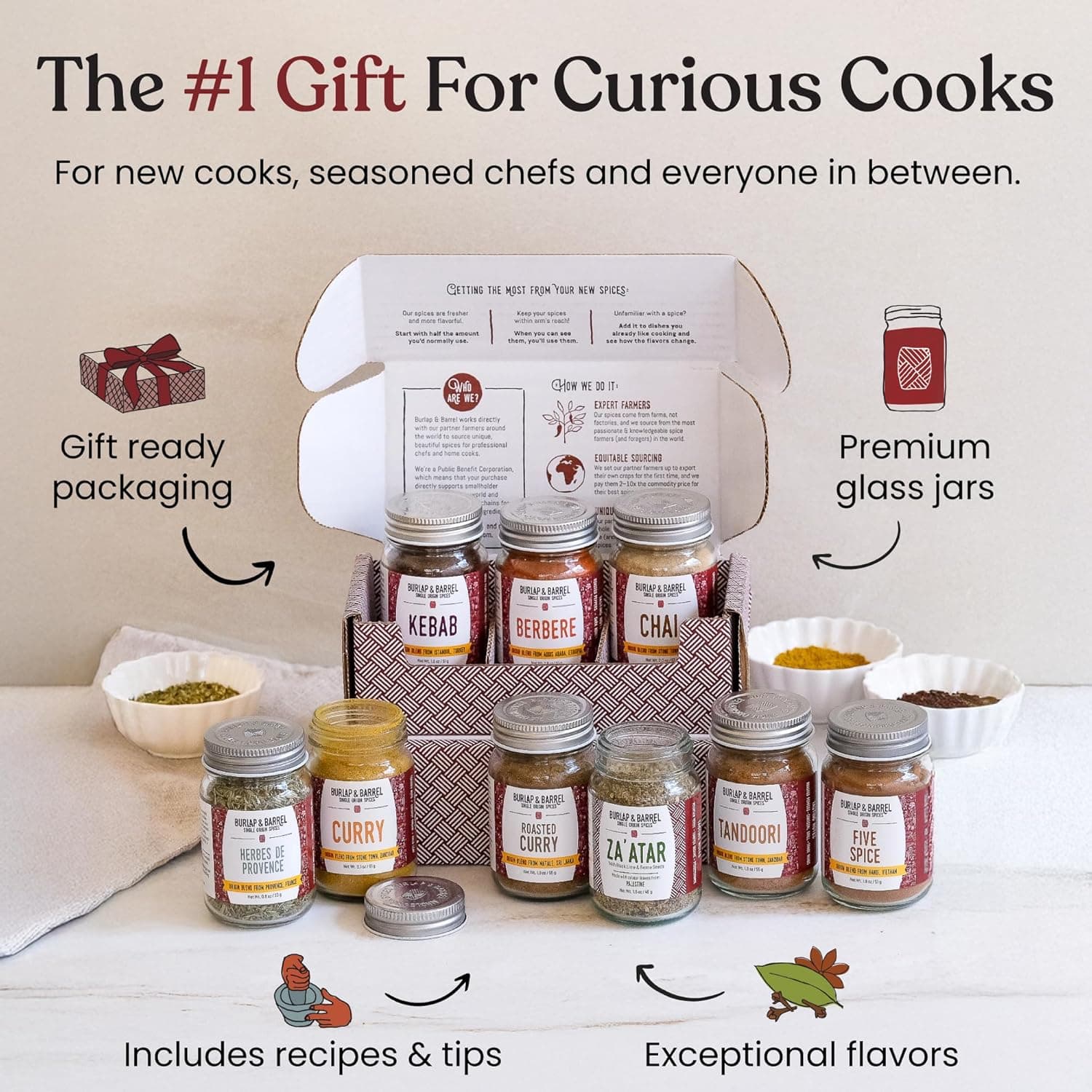 Burlap & Barrel 6-Pack Spice Gift Set thumbnail 2