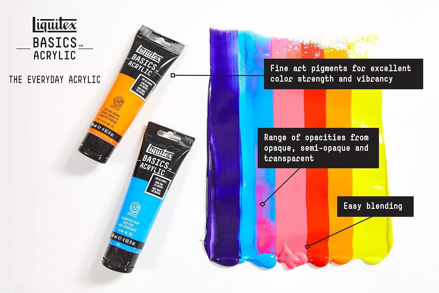 Liquitex BASICS Acrylic Paint Set (24 x 22ml Tubes) thumbnail 4