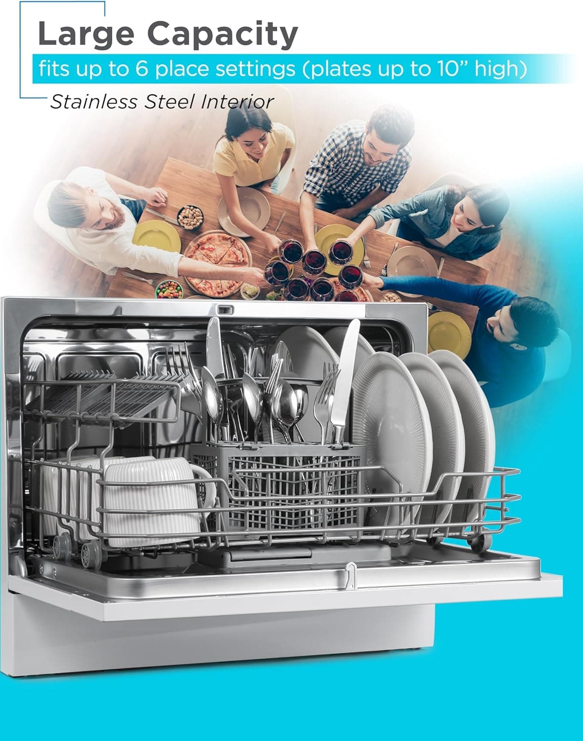 BLACK+DECKER BCD6SD Countertop Dishwasher thumbnail 2