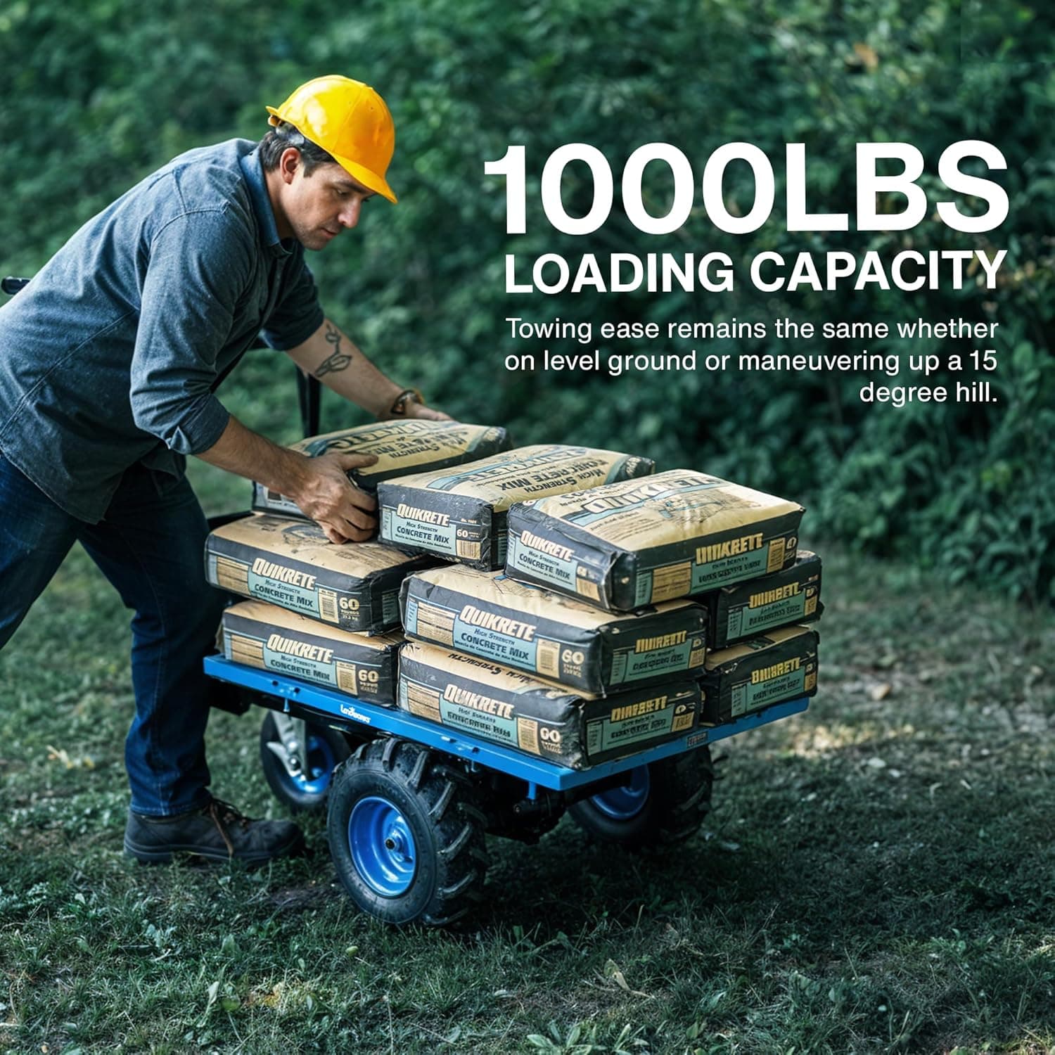 Landworks 48V Li-Ion Super Duty Electric Power Wagon Wheelbarrow thumbnail 2