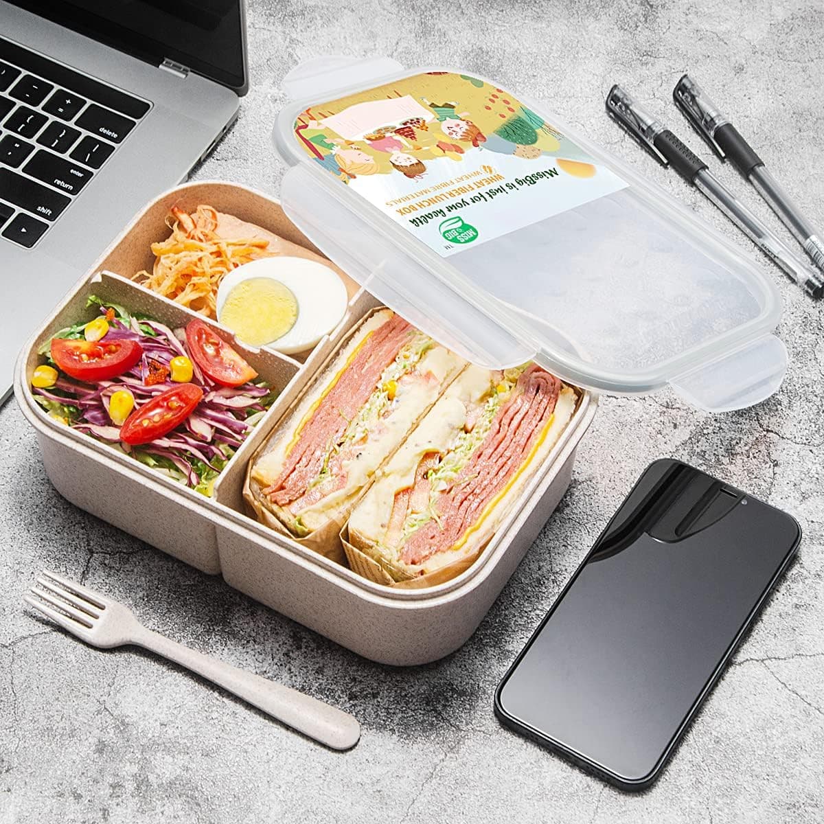 MISS BIG Bento Box Adult Lunch Box thumbnail 5