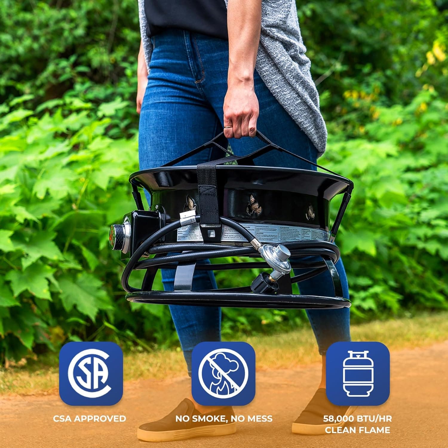 Outland Living Firebowl 893 Deluxe Portable Propane Fire Pit thumbnail 4