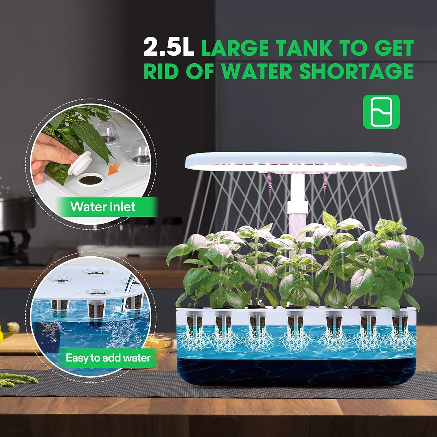 VIVOSUN Hydroponics Growing System 10 Pods thumbnail 5