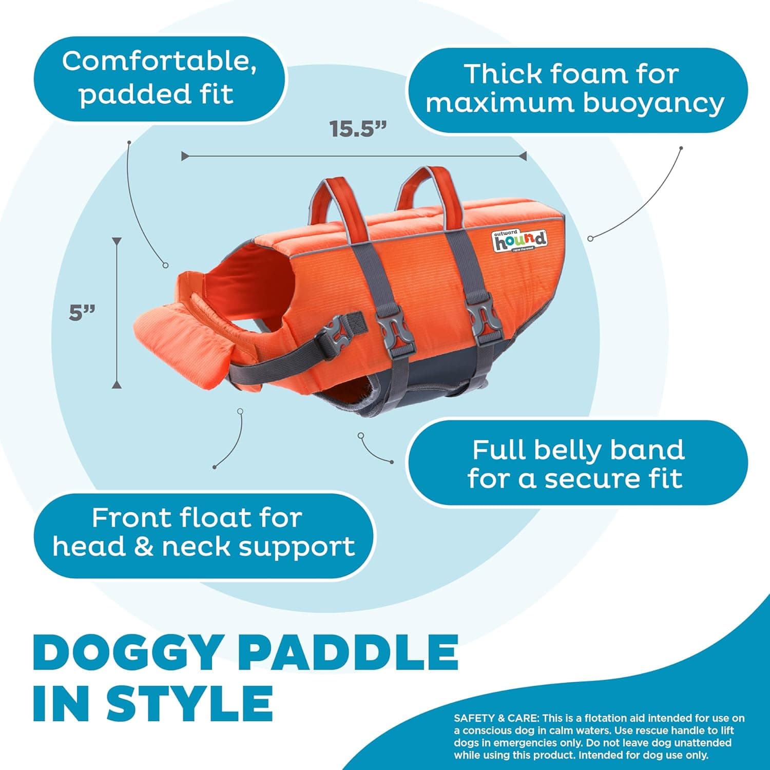 Outward Hound Granby Splash Dog Life Jacket thumbnail 4