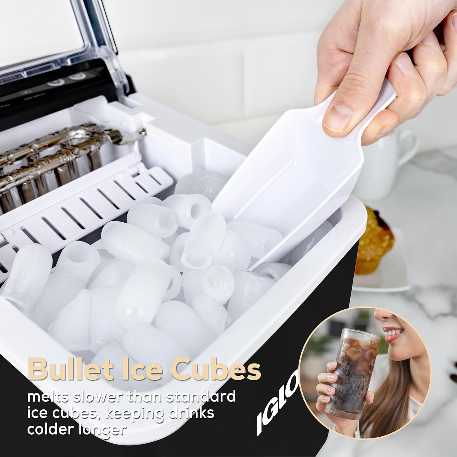 Igloo Premium Self-Cleaning Countertop Ice Maker thumbnail 5