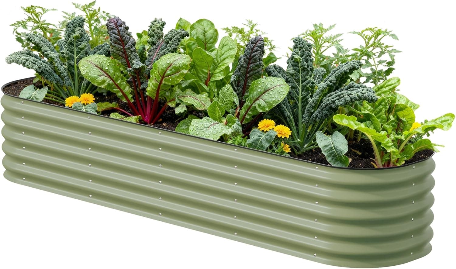 Vego Garden 17" Tall 9-in-1 Modular Metal Raised Garden Bed - image 1