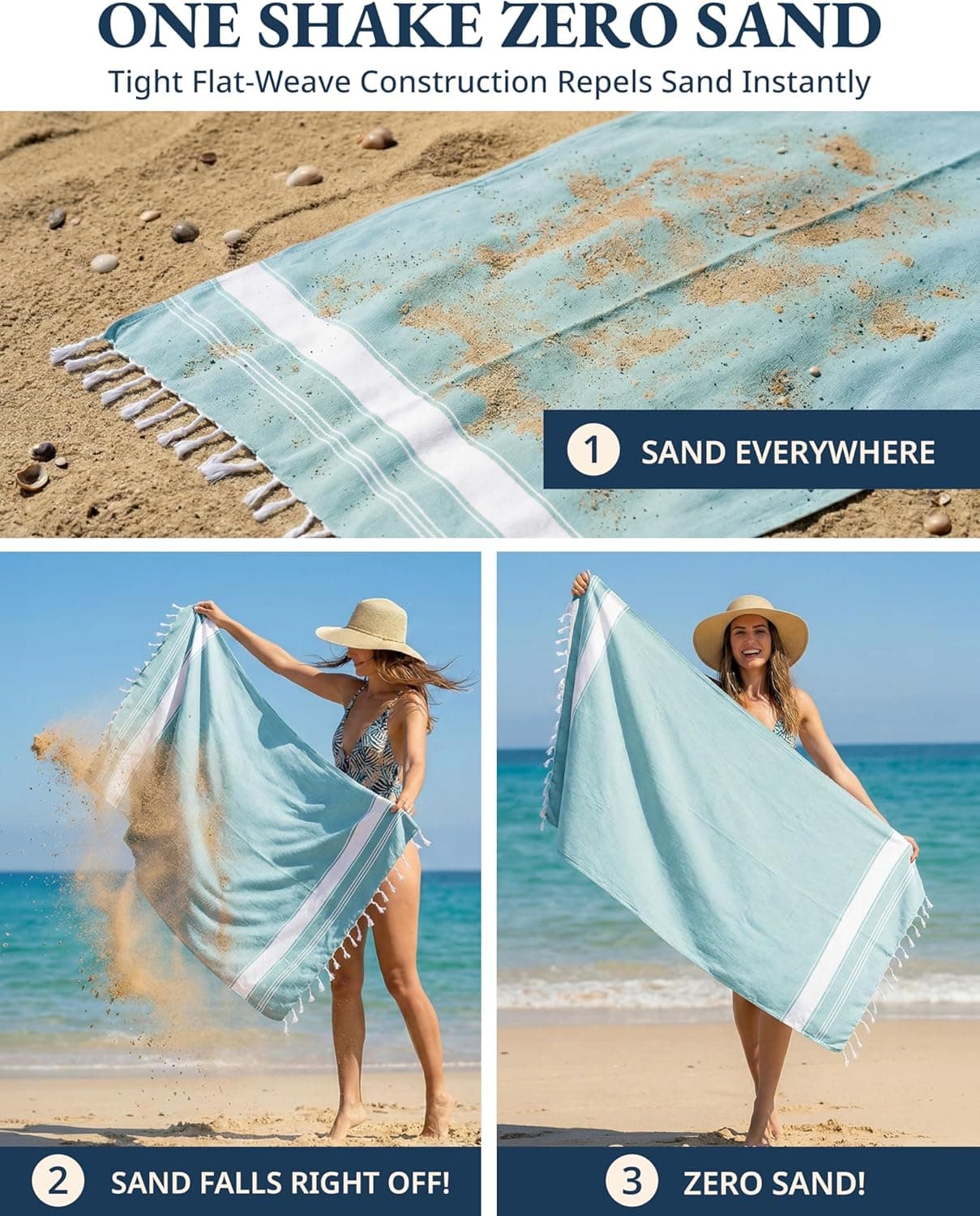LANE LINEN Oversized Beach Towel (2-Pack) thumbnail 5