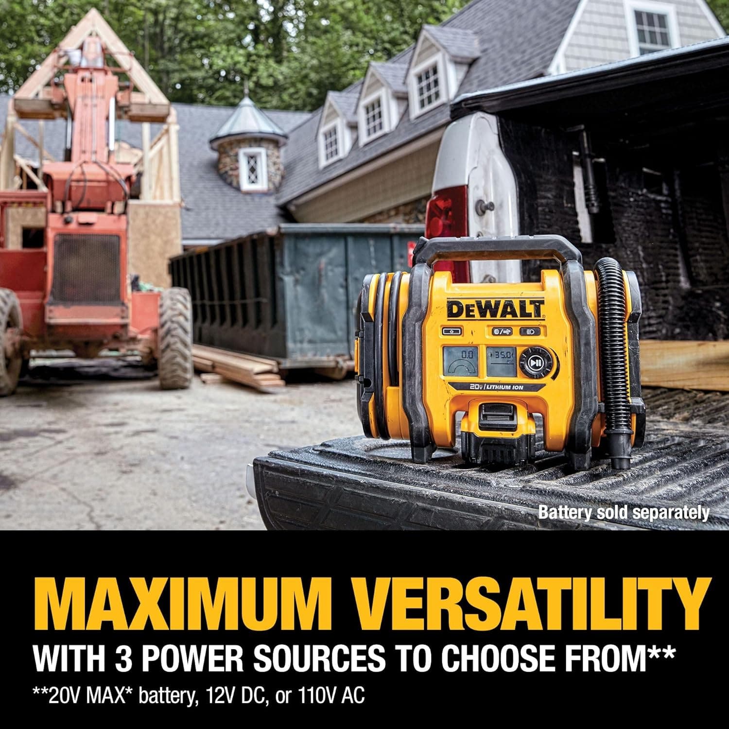 DeWalt 20V MAX Cordless Tire Inflator (DCC020IB) thumbnail 5