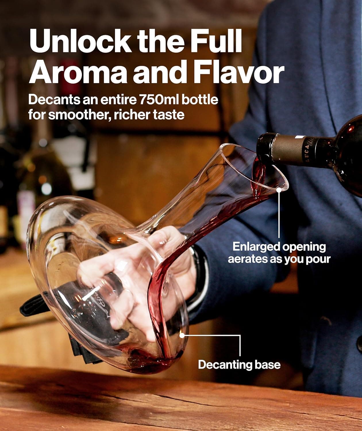Le Chateau Wine Decanter with Aerator thumbnail 2