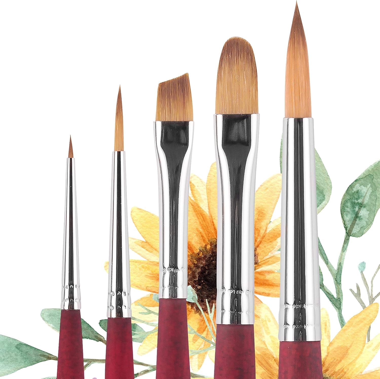 Princeton Velvetouch Series 3950 Professional 5-Piece Brush Set thumbnail 3