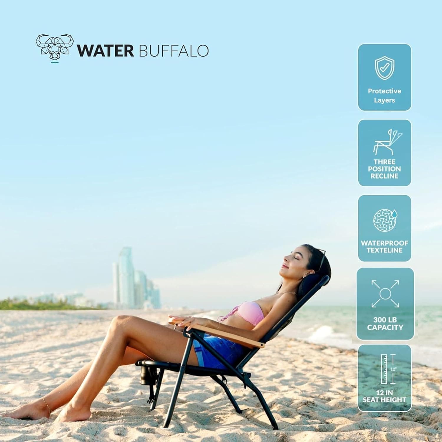 Water Buffalo Bondi Backpack Beach Chair thumbnail 3
