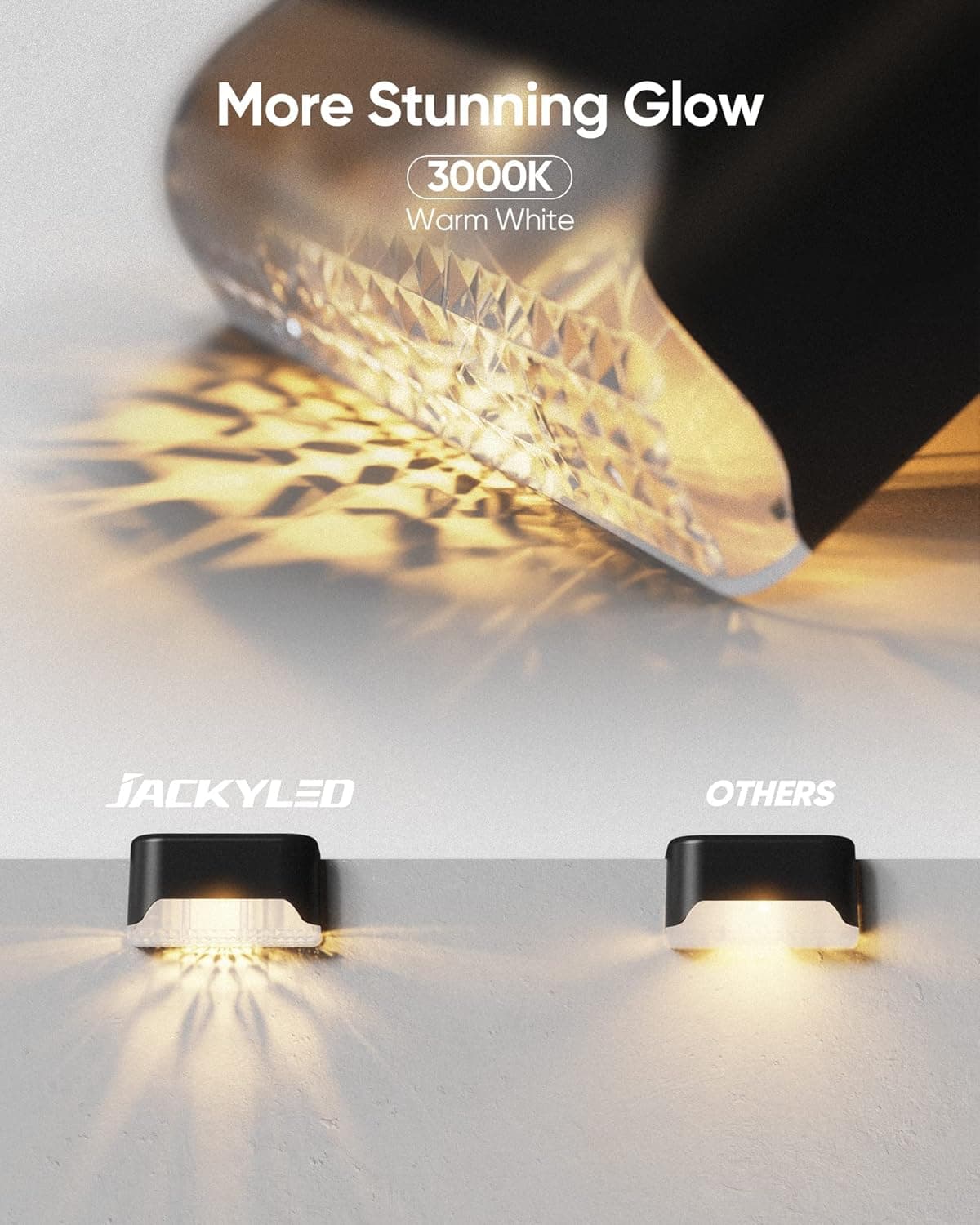 JACKYLED Solar Deck Lights 16 Pack thumbnail 2