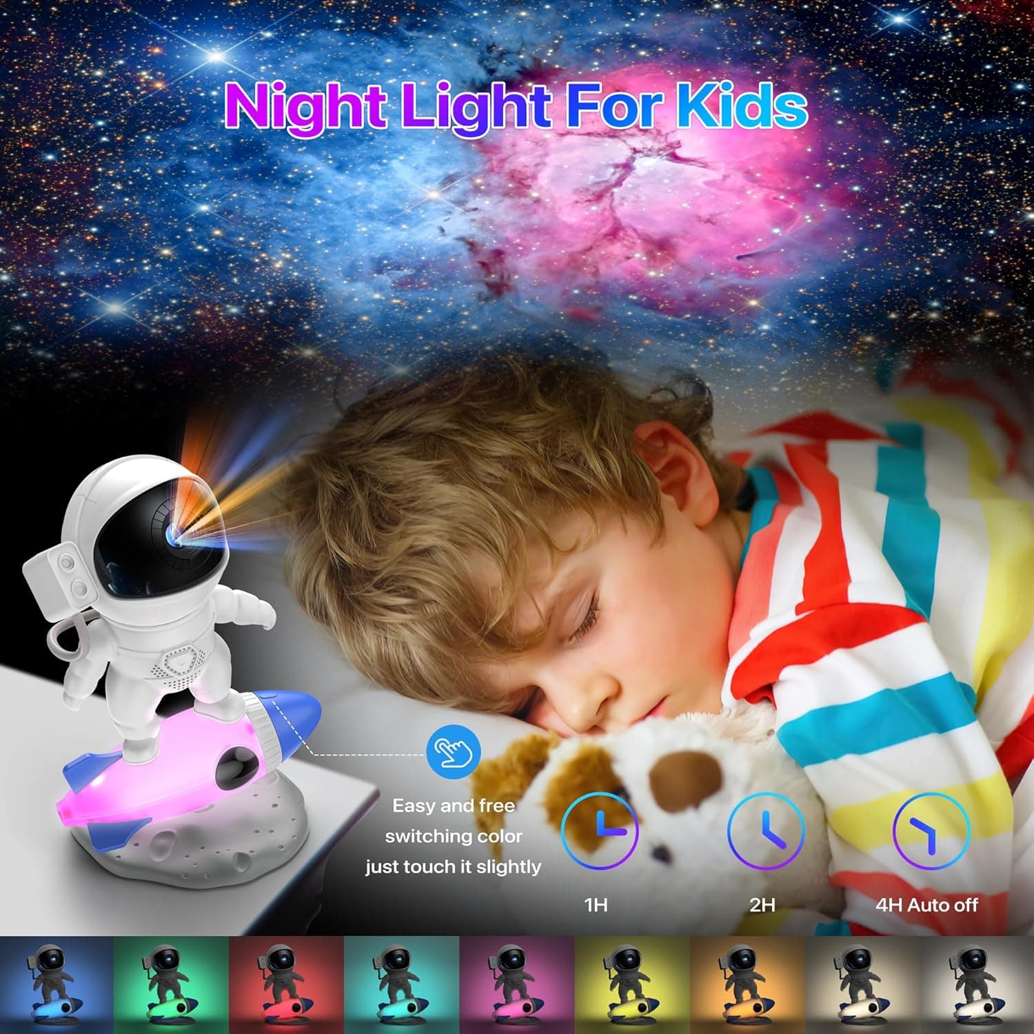 FlyLily 12-in-1 HD Astronaut Galaxy Projector thumbnail 3