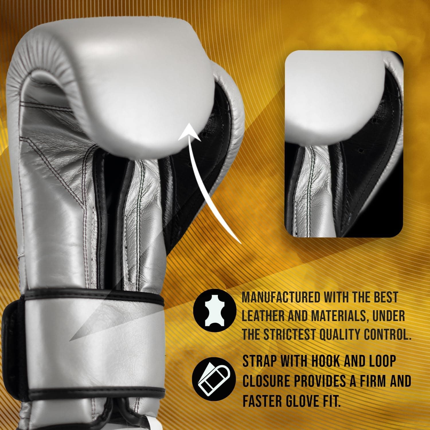 Cleto Reyes Training Boxing Gloves with Hook and Loop thumbnail 4