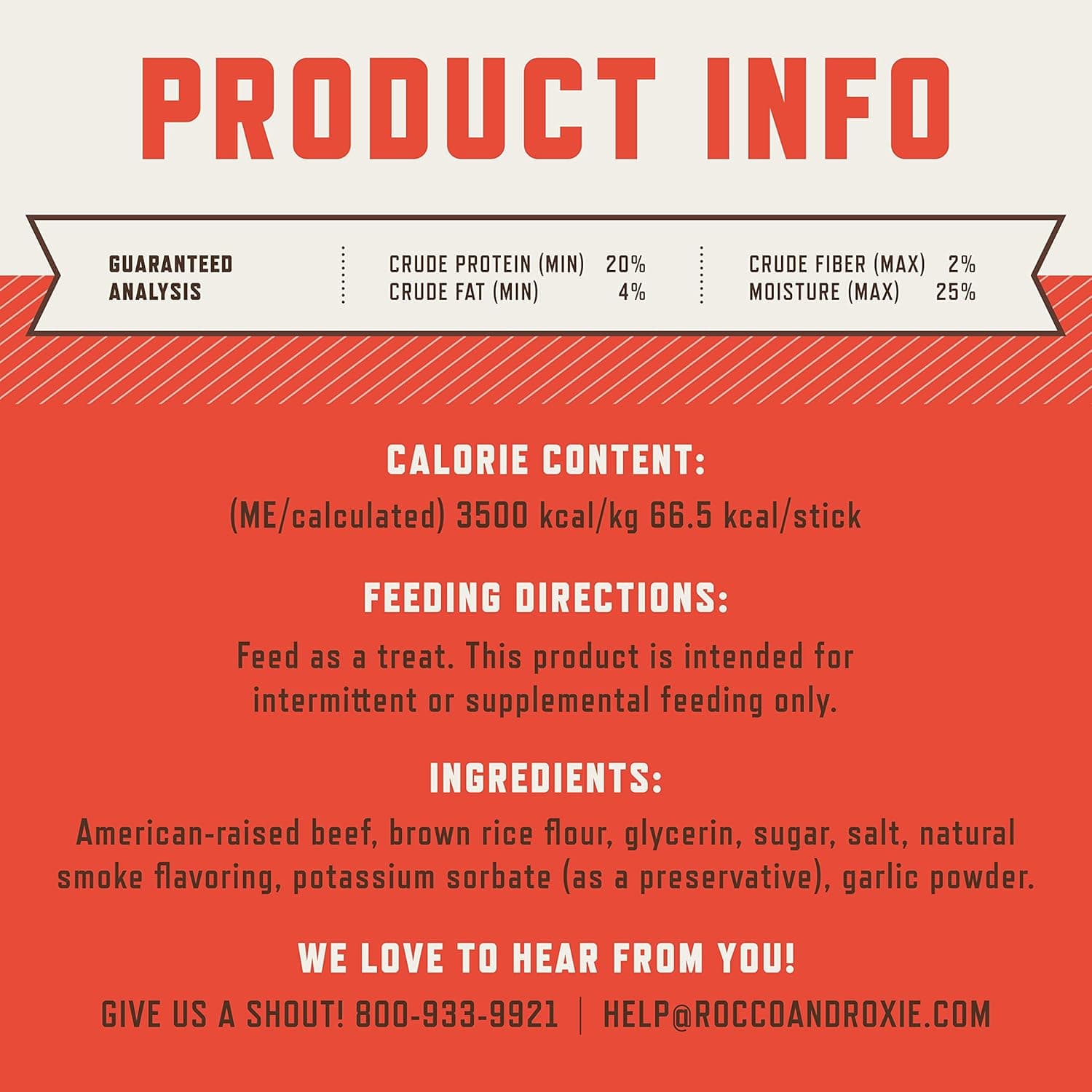 Rocco & Roxie Beef Jerky Dog Treats thumbnail 4