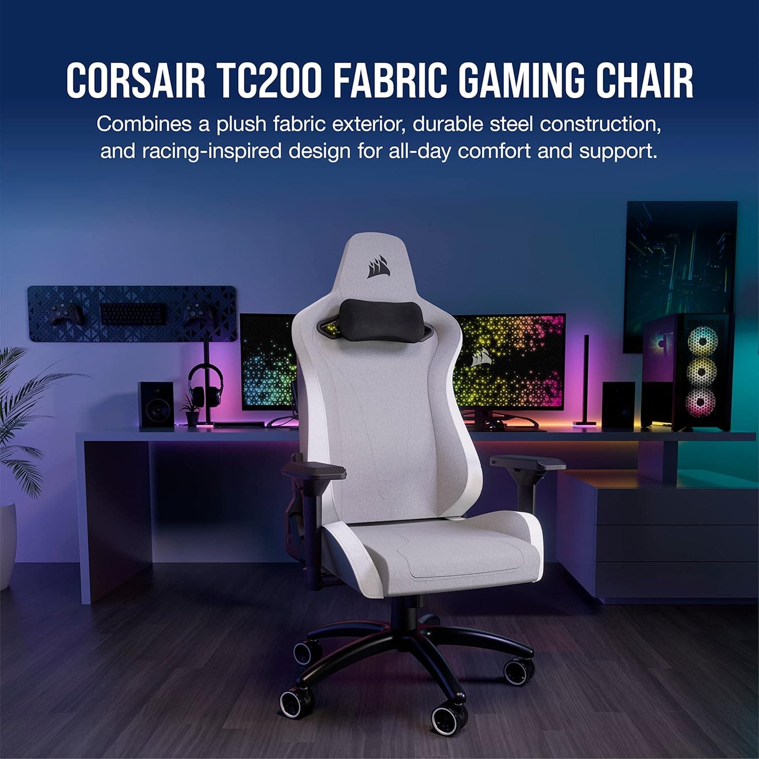 Corsair TC200 Fabric Gaming Chair thumbnail 3