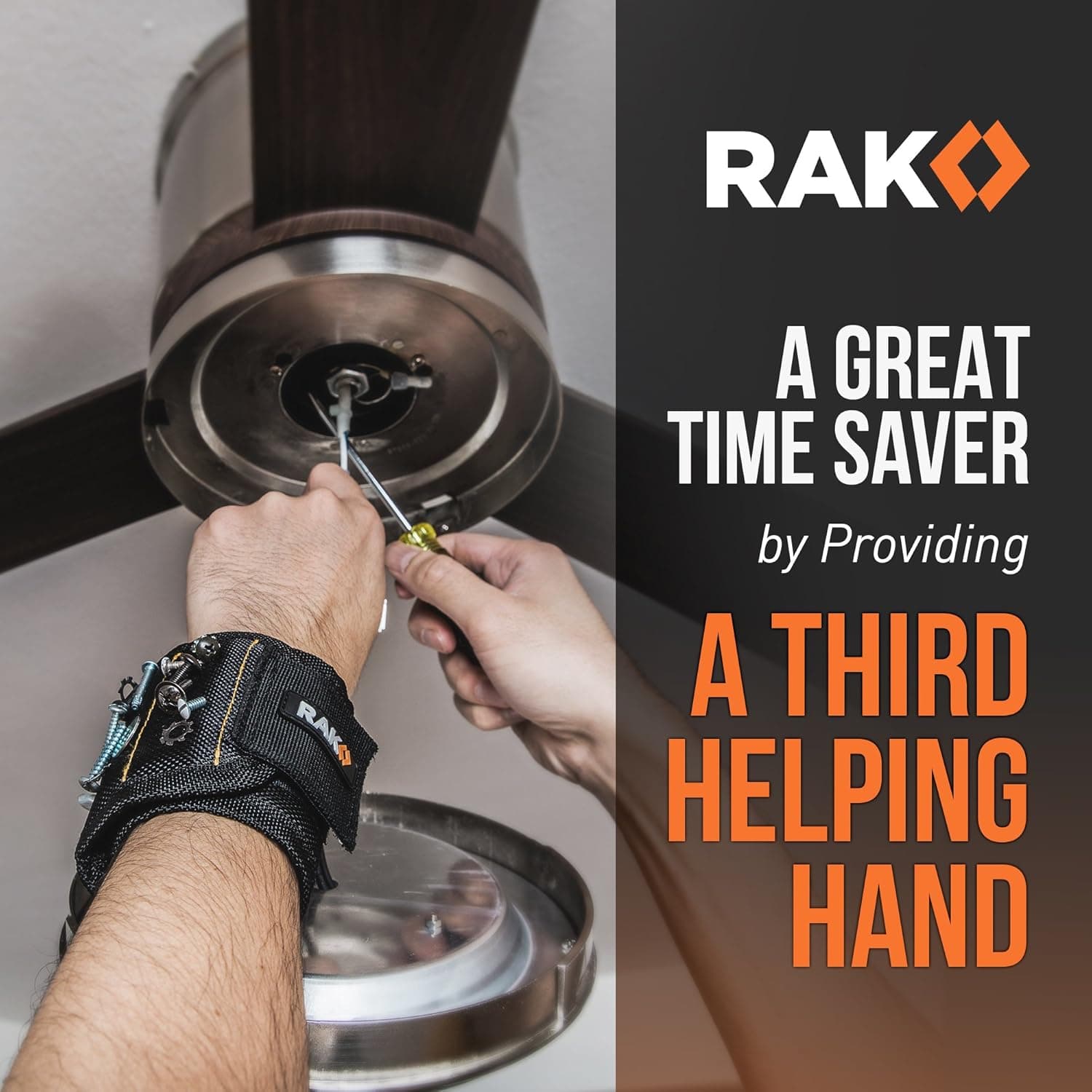 RAK Magnetic Wristband for Holding Screws, Nails, and Drill Bits thumbnail 5