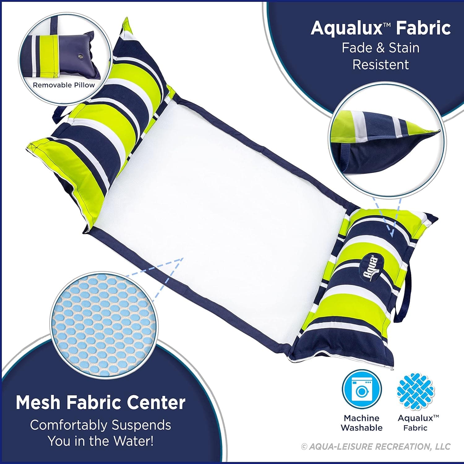 Aqua 4-in-1 Monterey Hammock Pool Float thumbnail 4