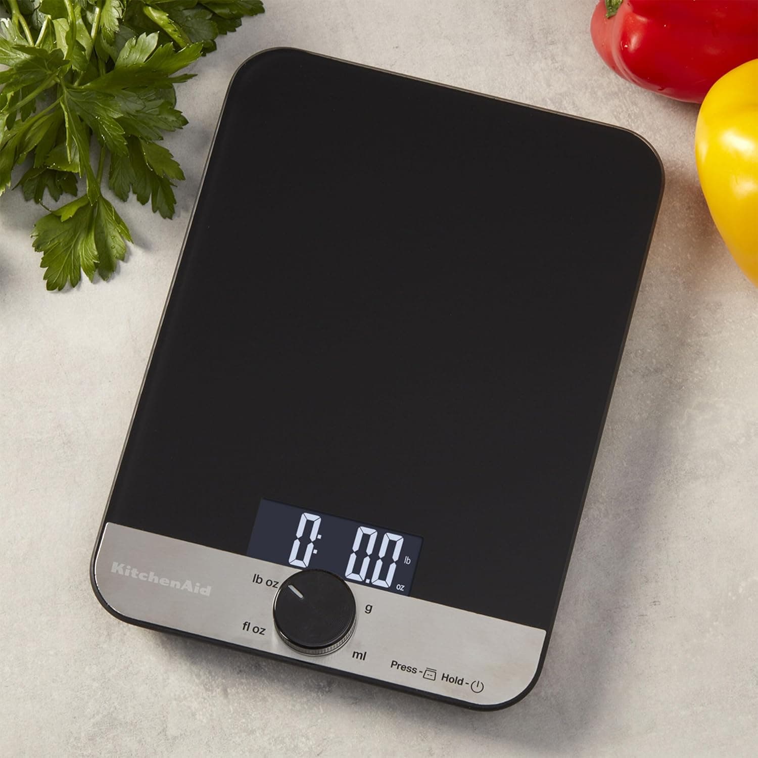 KitchenAid KQ908 Glass Surface Digital Kitchen Scale thumbnail 2