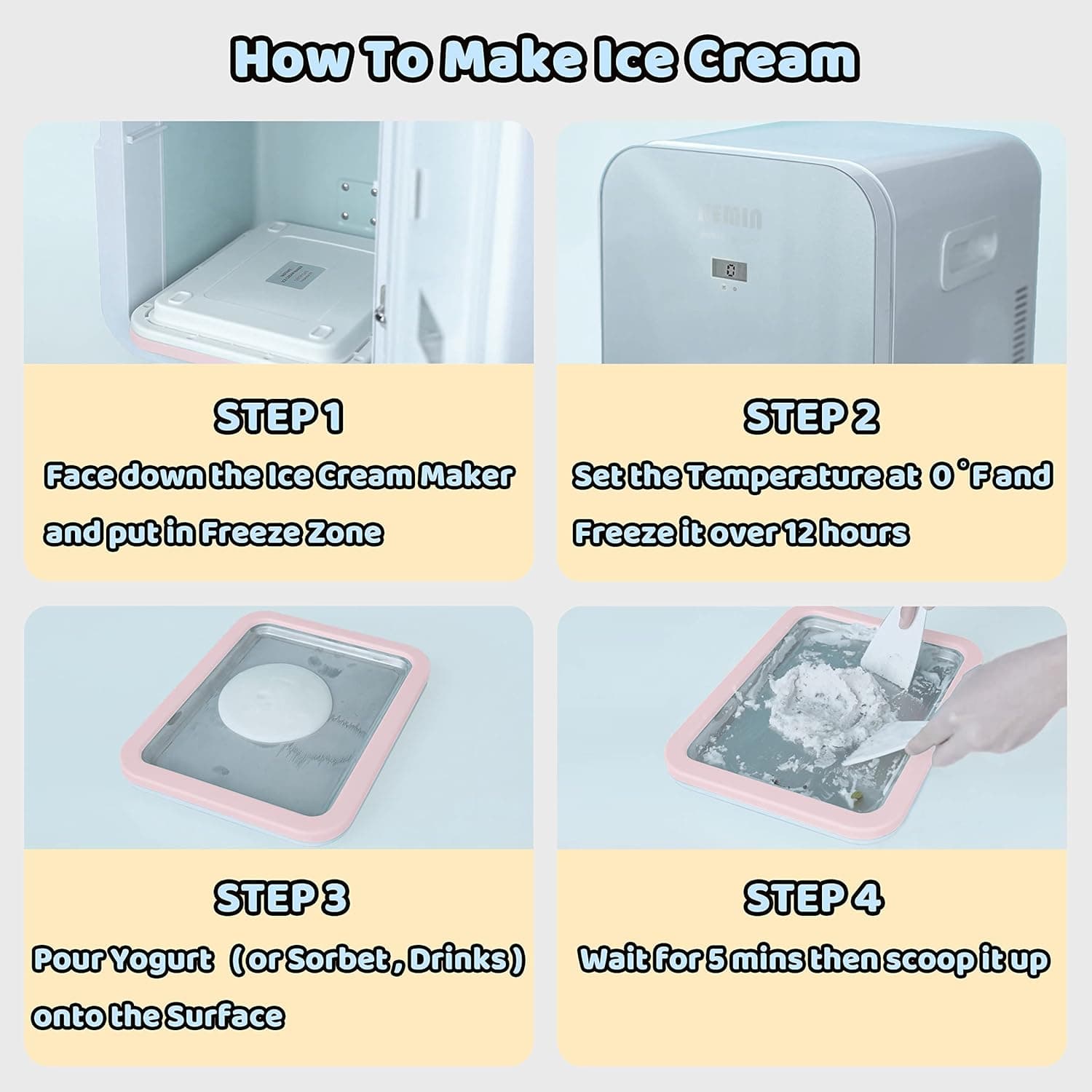 JoyMech Ice Cream Roll Maker Sweet Spot Pan thumbnail 3