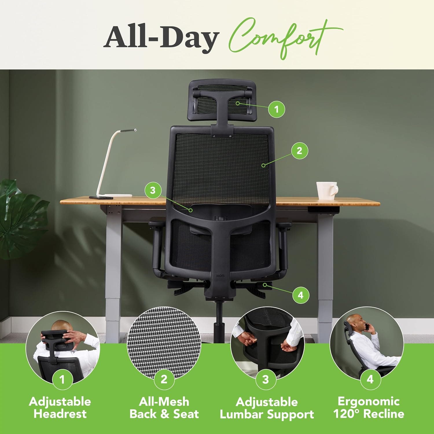 HON Ignition 2.0 Ergonomic Office Chair thumbnail 5