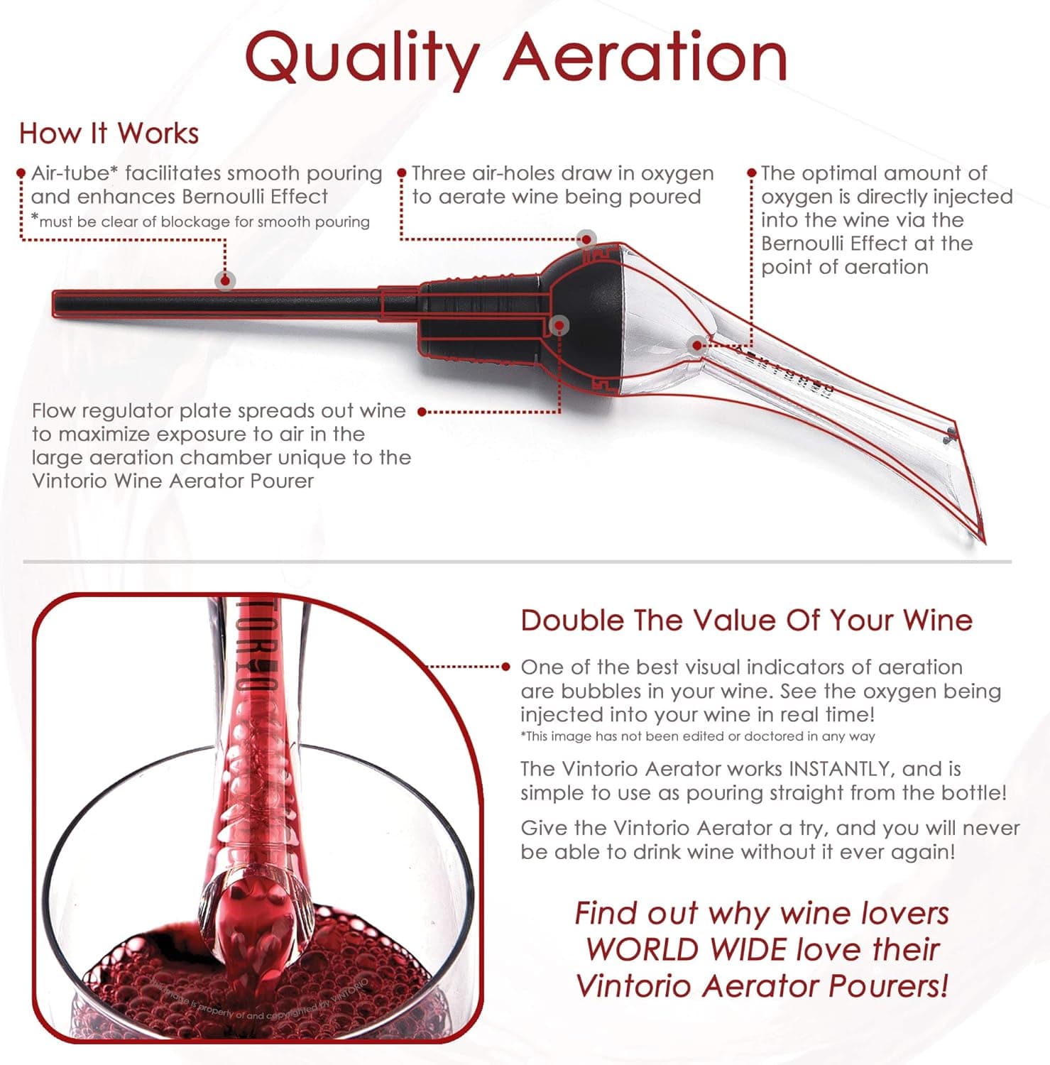 Vintorio Wine Aerator Pourer thumbnail 4